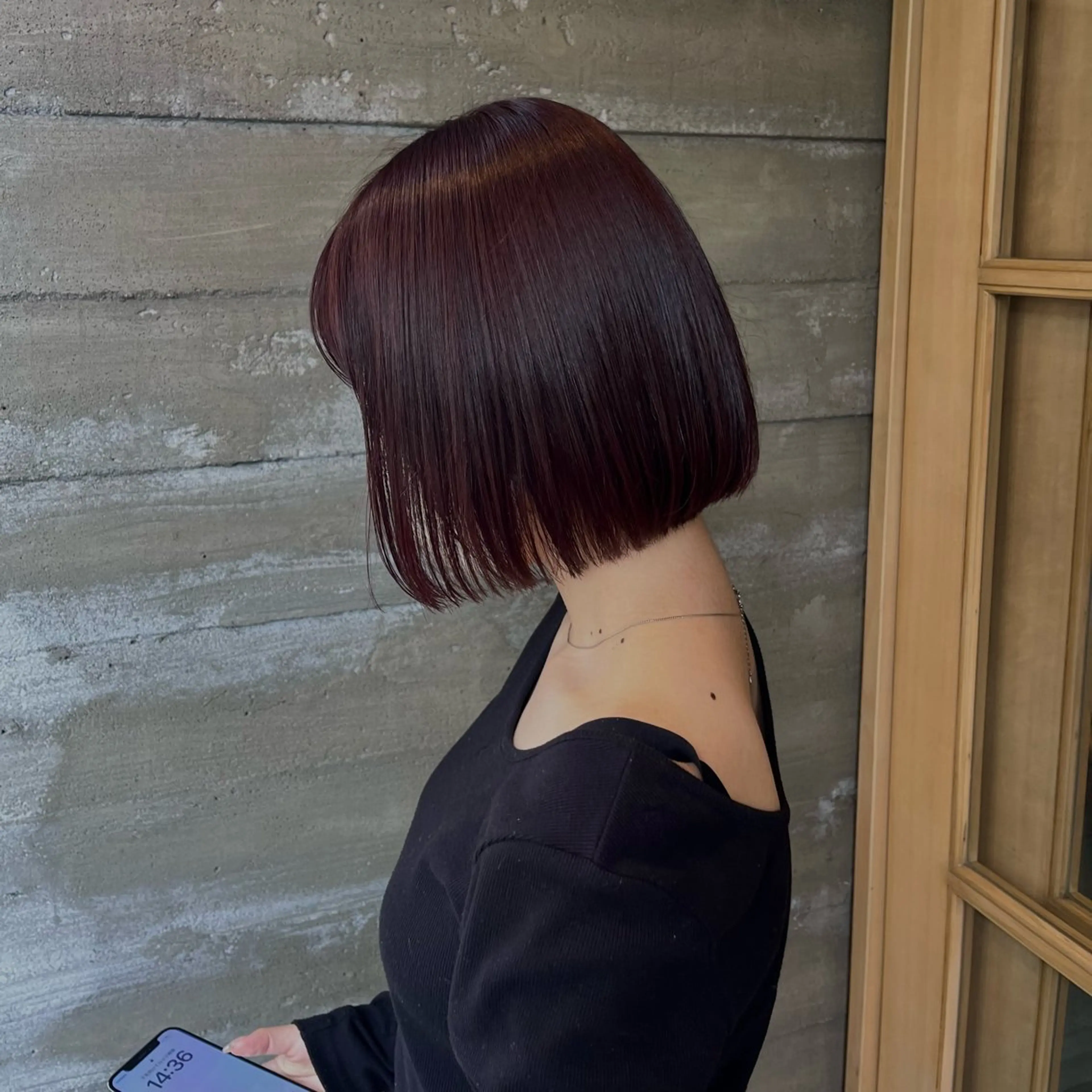 カラー ブリーチ ブリーチなしカラー レッドカラー ヘアカラー 暗髪/ YU-KIのヘアスタイル