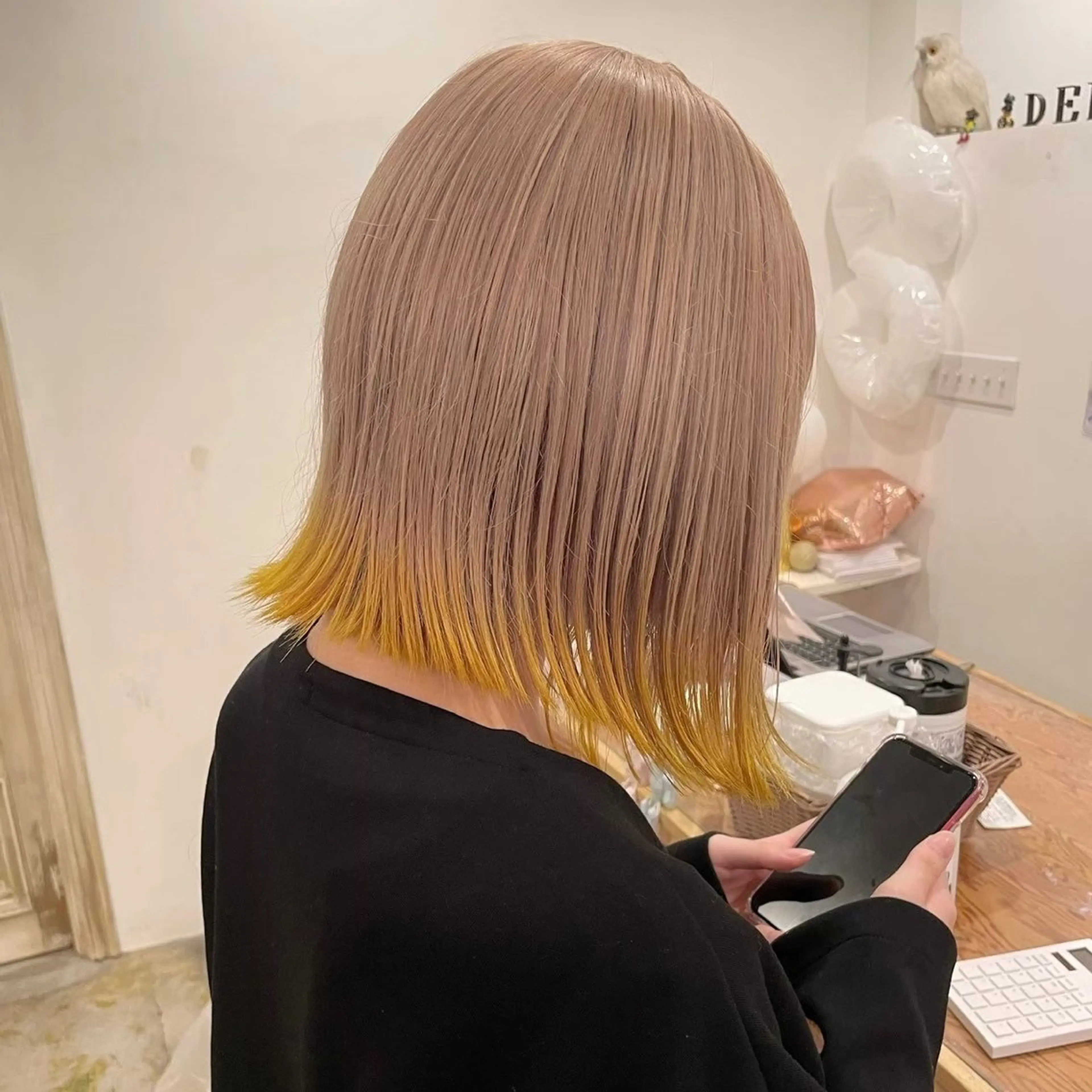 🎀Wカラー🎀ハイトーン🎀 【全頭ブリーチ➕カラー】の写真