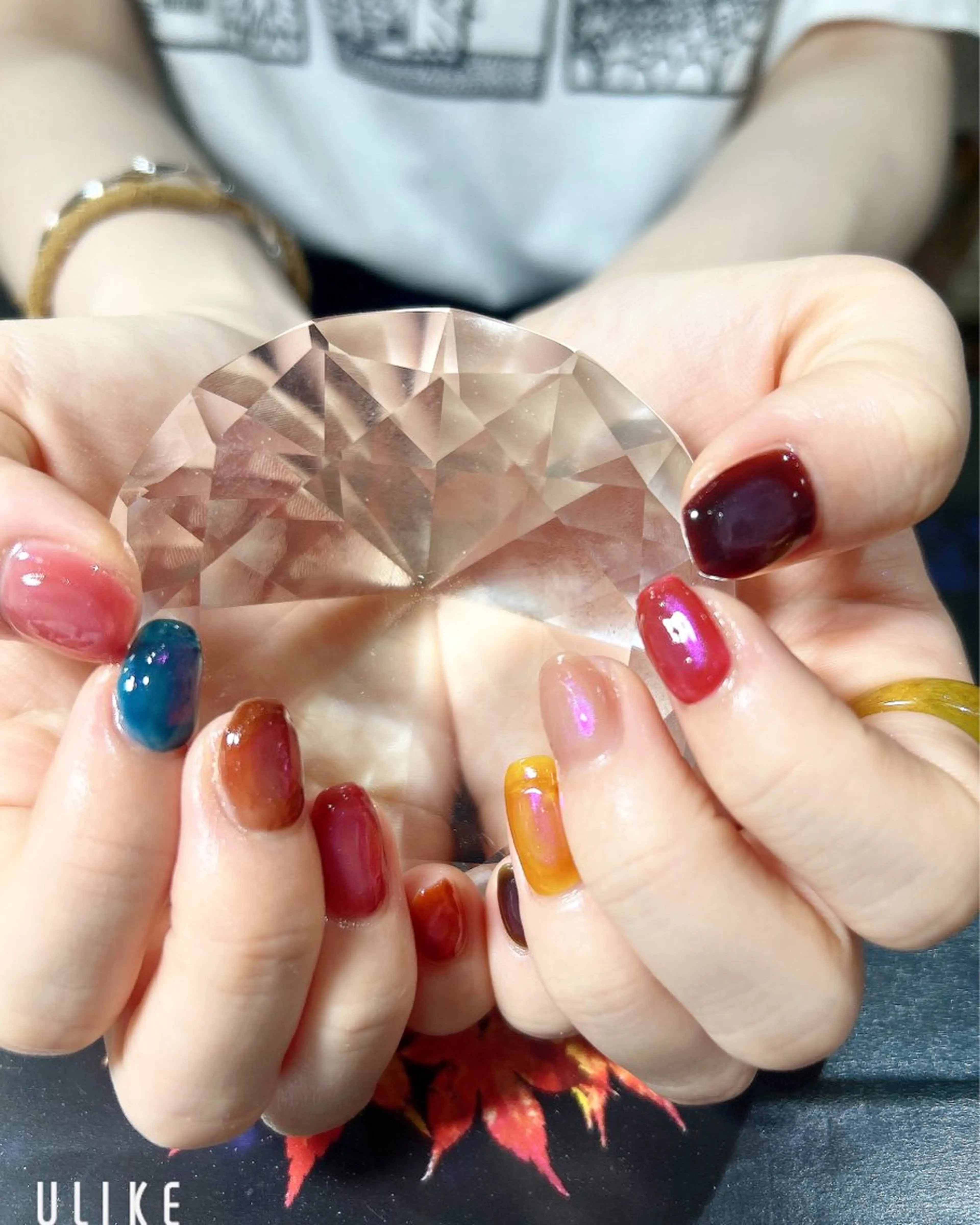 ネイル 氷ネイル・うるうるネイル ハンドネイル 吉野✨ ネイルデザイナー✨のネイルデザイン