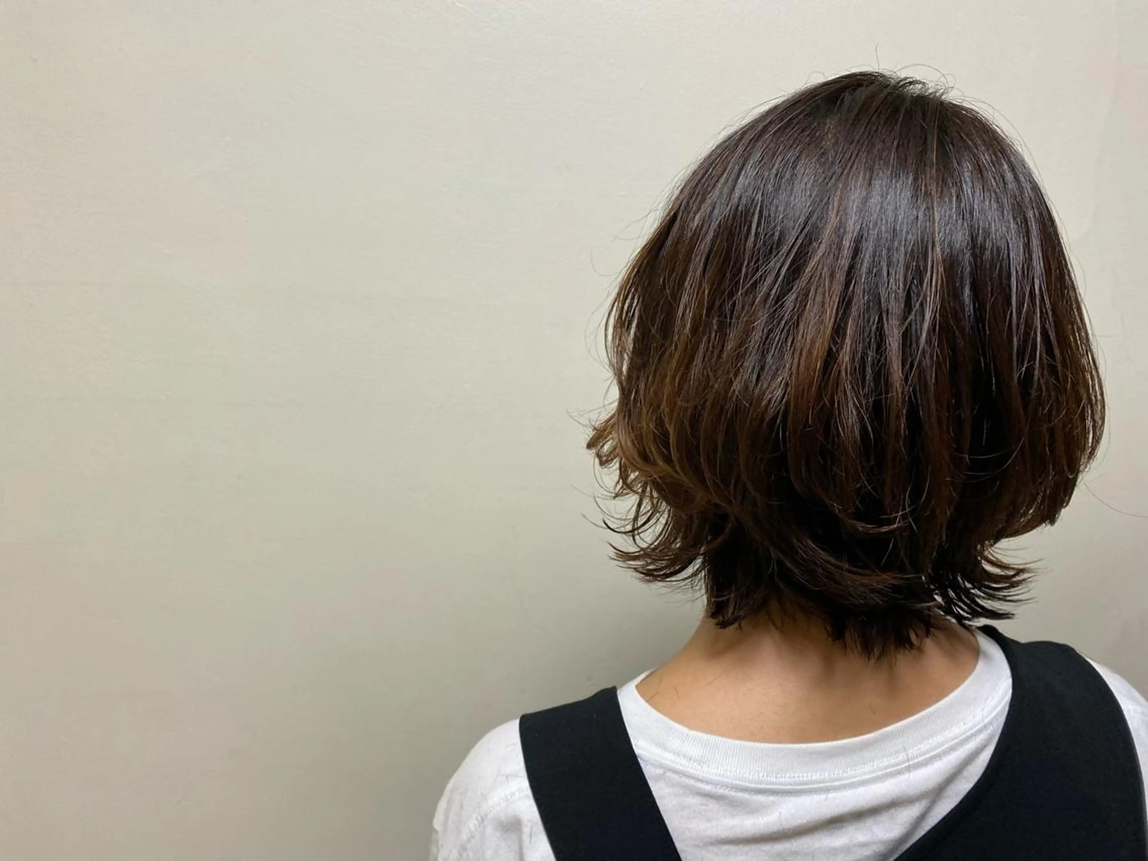 ミディアム 髪質改善/マツパ 垢抜け透明カラー衣笠のヘアスタイル