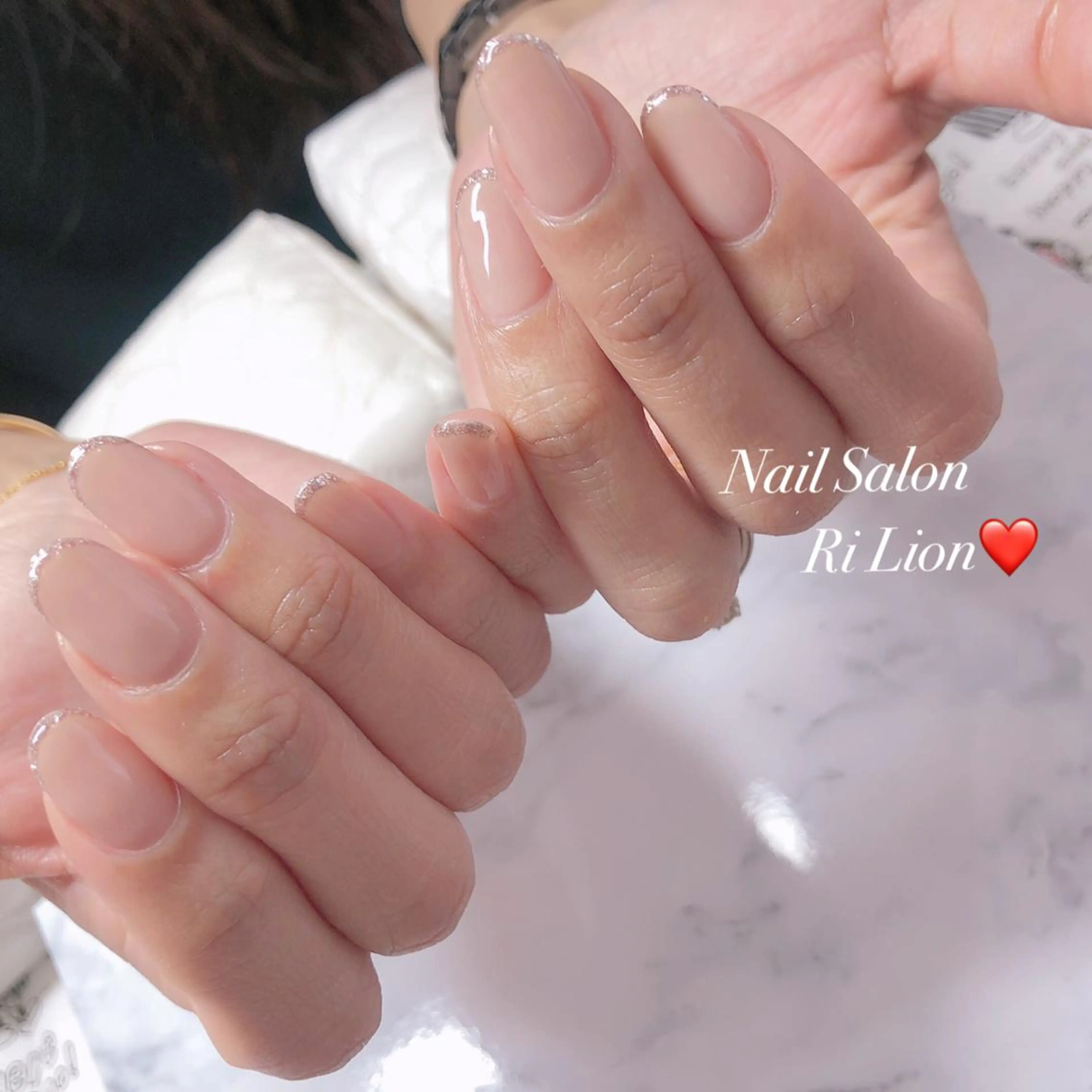 ネイル ラメ(グリッター) RiLion💗 Risa🦋💜のネイルデザイン