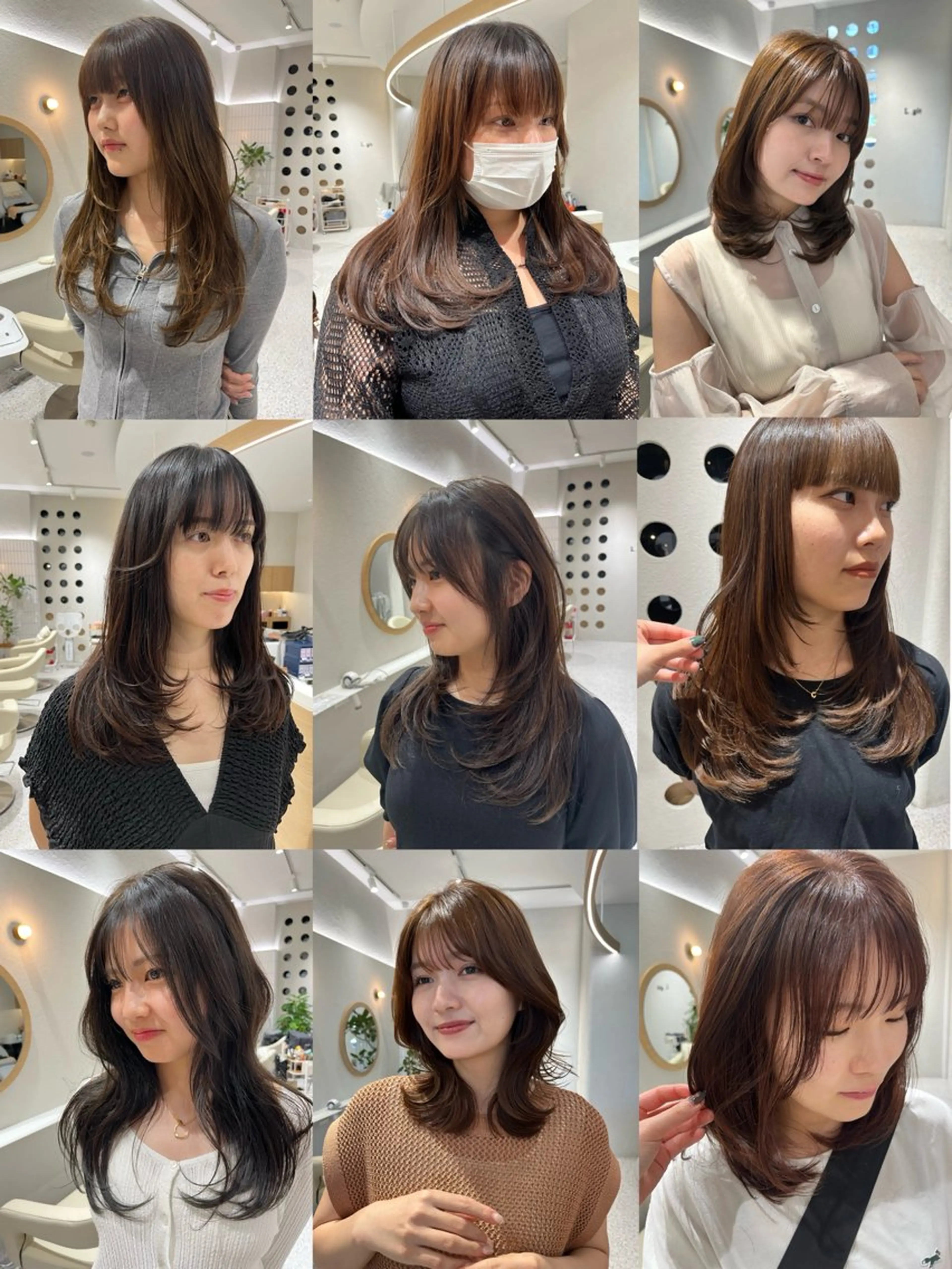 セミロング カット パーマ 海老名で可愛いを作る 🫧shuri🫧のヘアスタイル