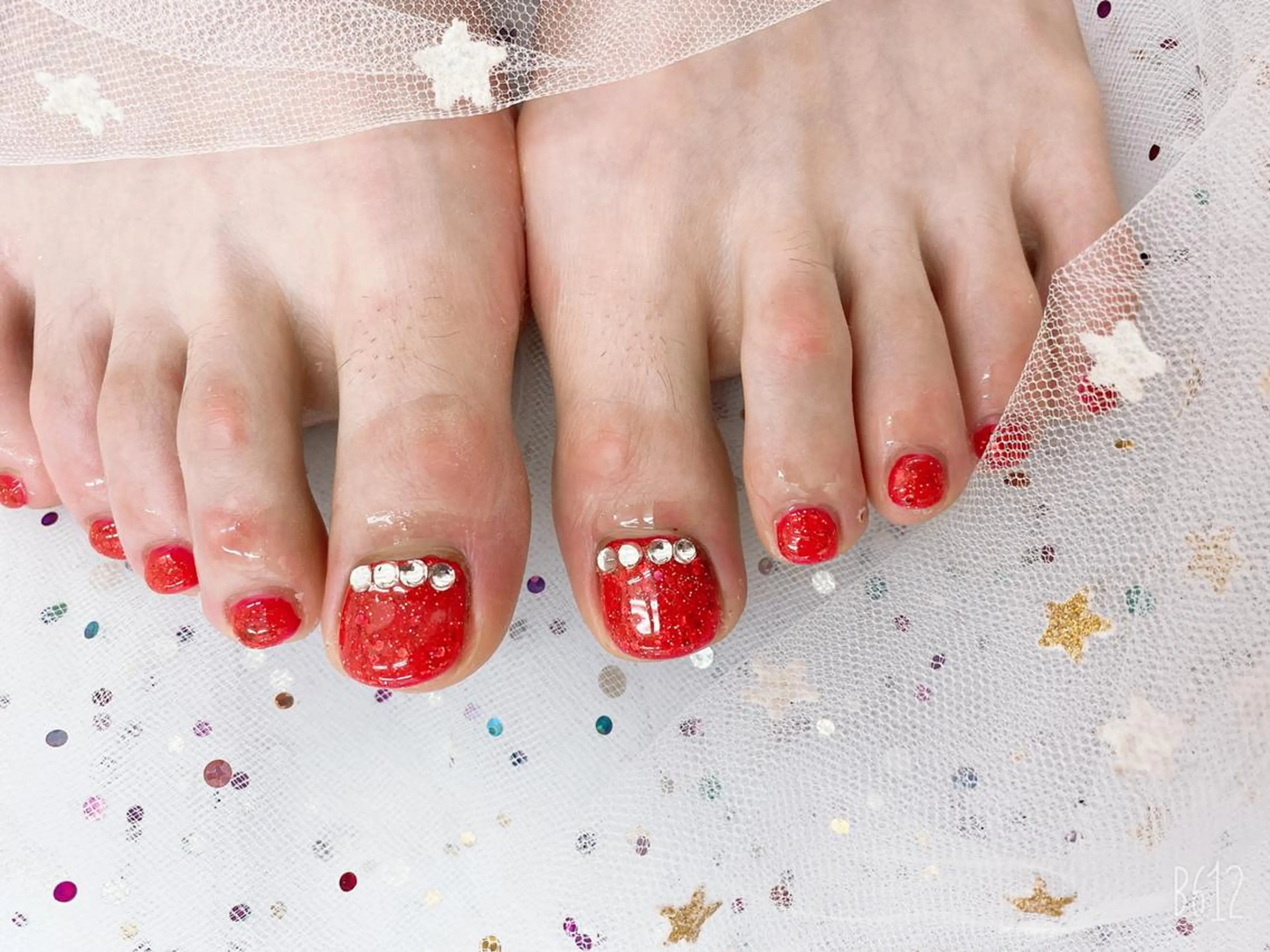 ネイル フットネイル 🦋ネイルサロン ブラン🌈ゆりのネイルデザイン