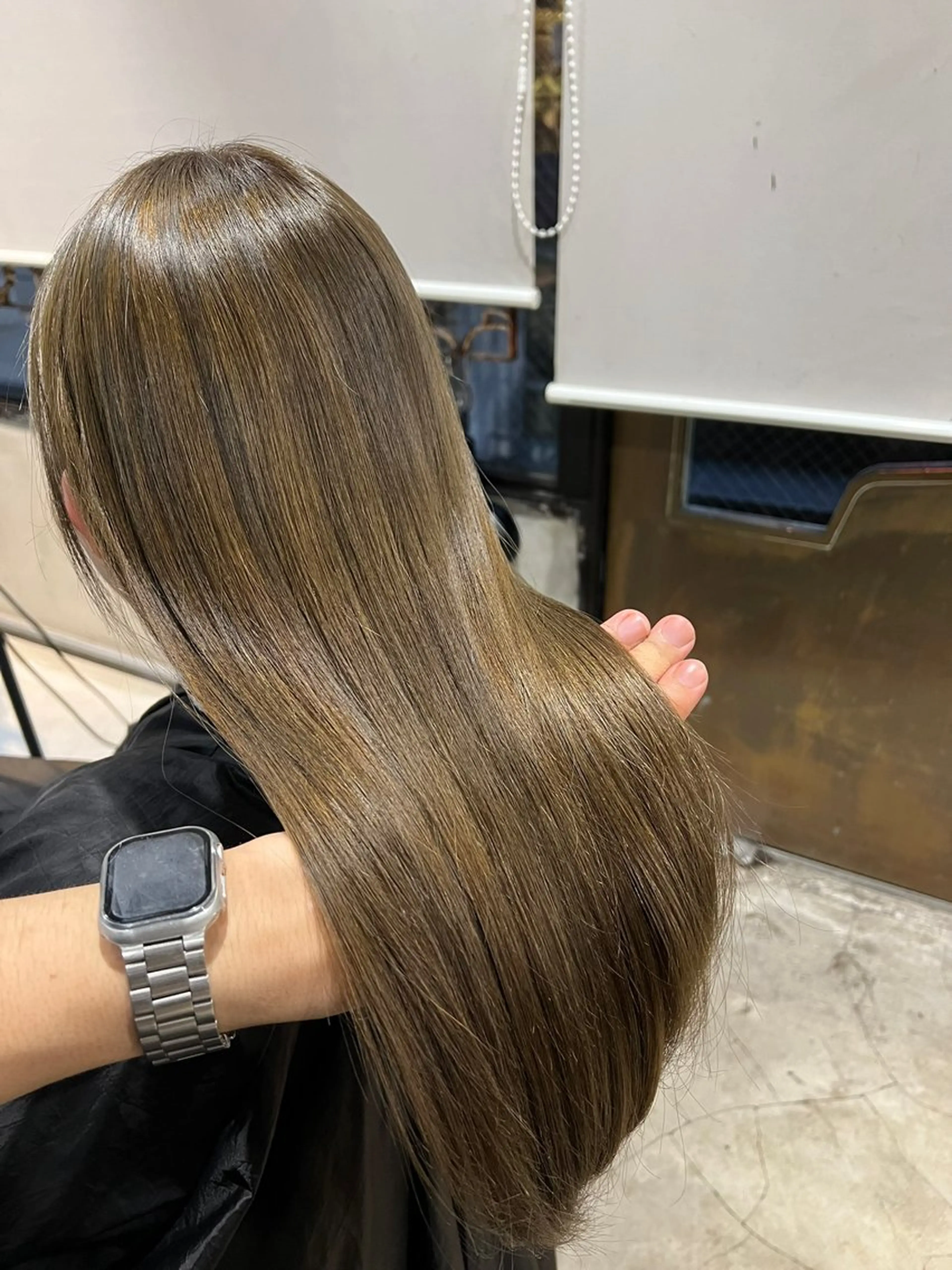 ロング カラー カット ヘアカラー トリートメント 赤みゼロ/透明感 カラー🌿KANTAのヘアスタイル