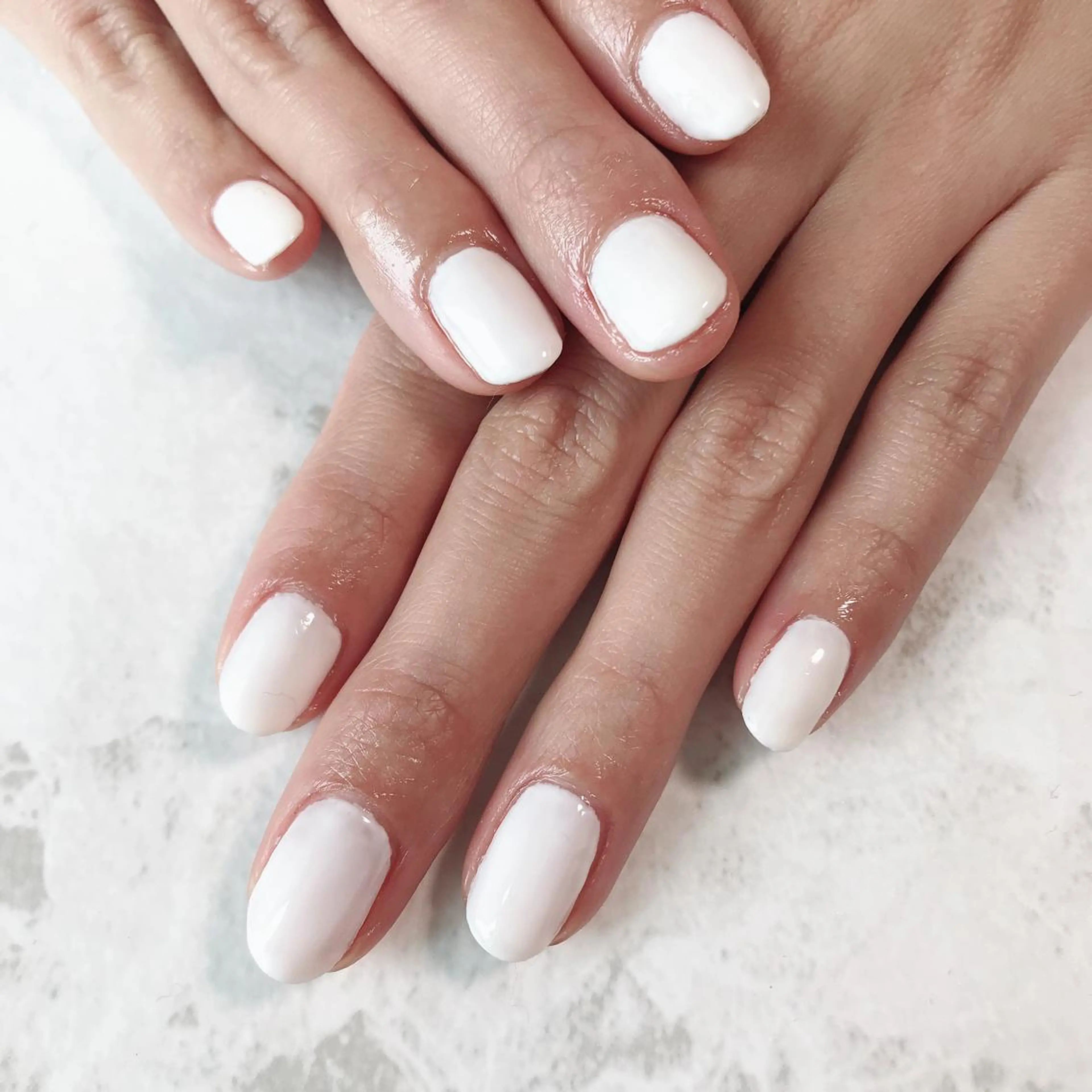 ネイル ワンカラーネイル ホワイト sereha nailのネイルデザイン