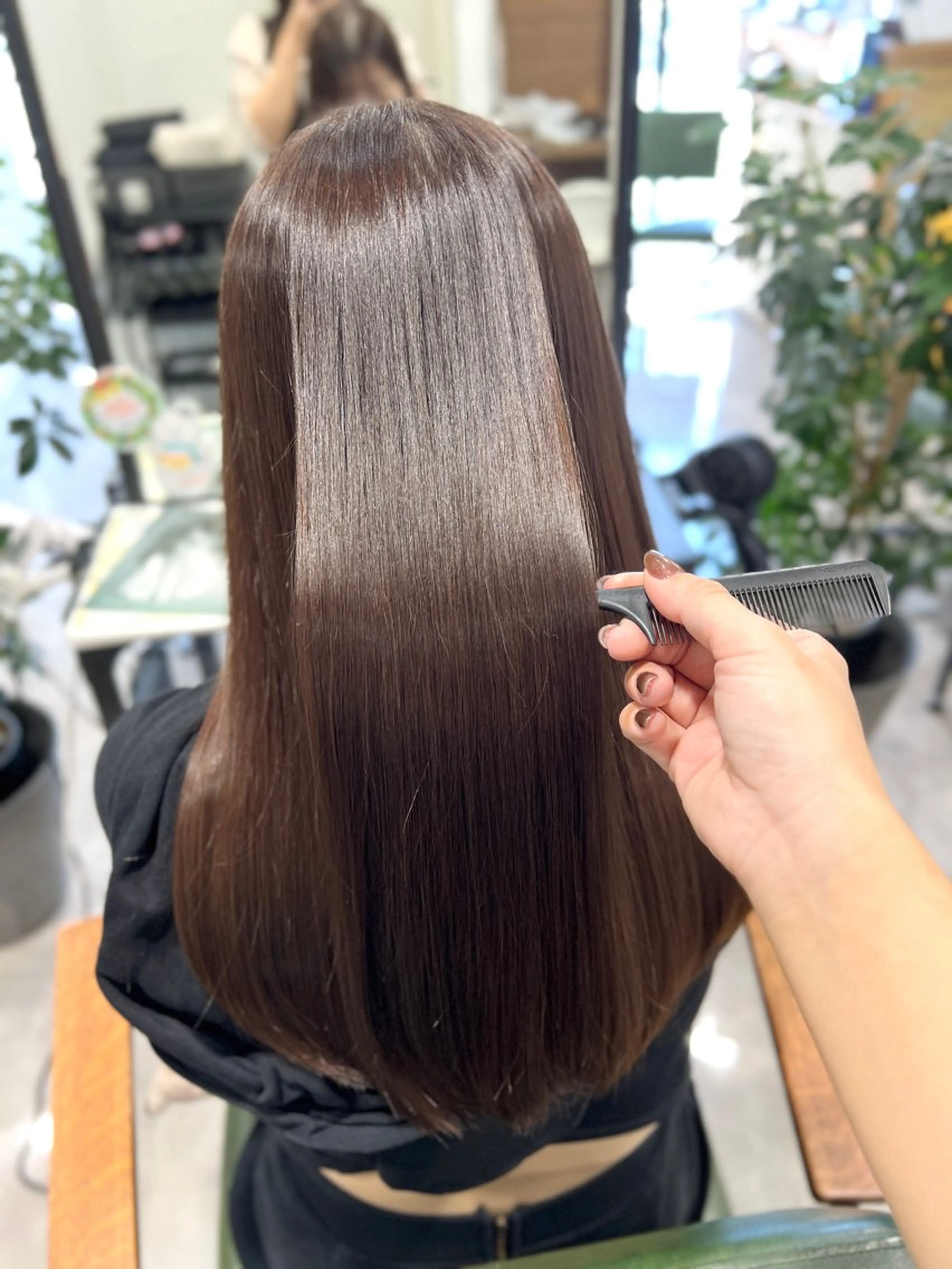 ロング カラー ヘアカラー 韓国風レイヤー ∕ 大隣 里桜のヘアスタイル