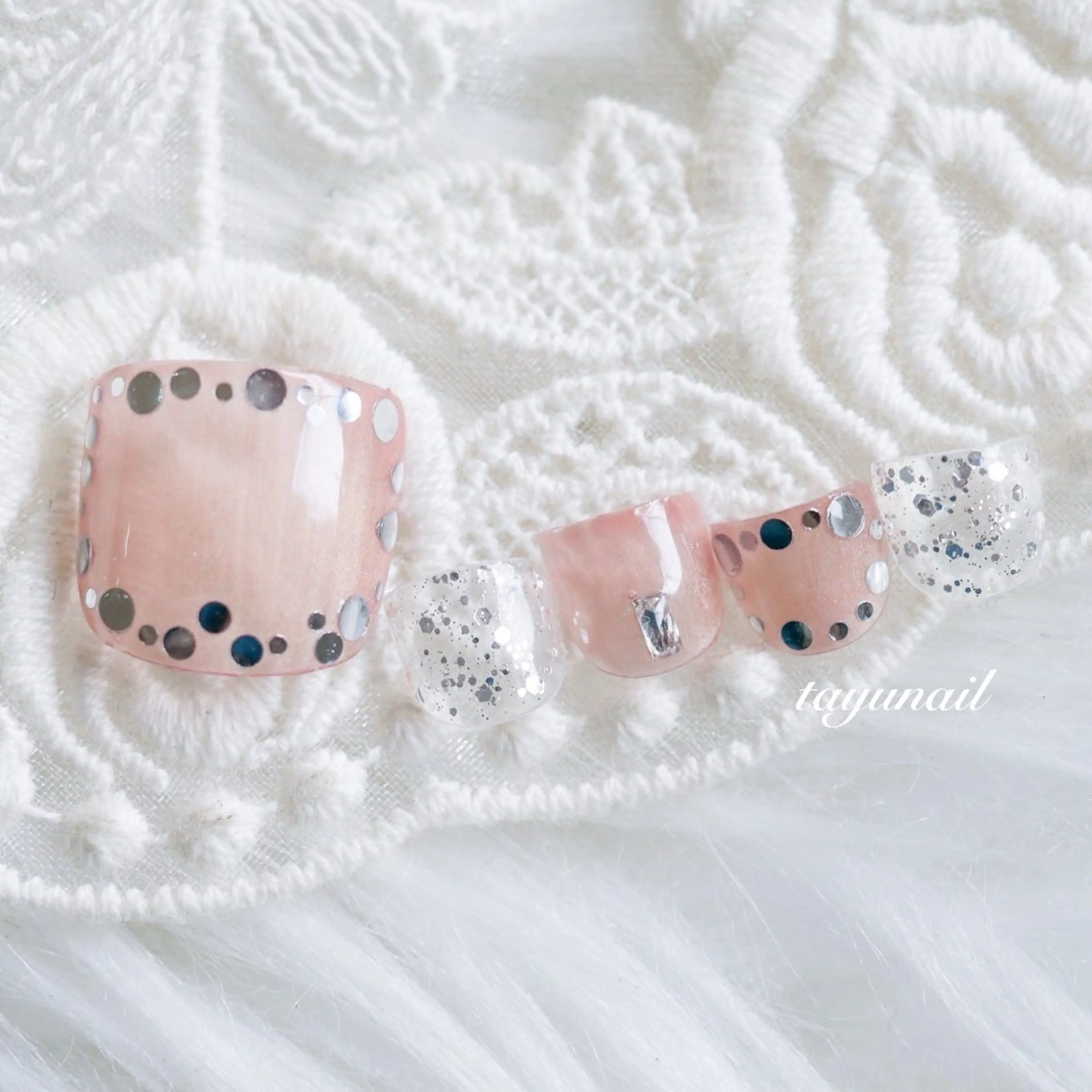 ネイル アートネイル べっ甲ネイル フットネイル ジェルネイル パラジェル フットネイル ネイルサロン・ネイルスクール　たゆnail所属・ネイルサロン 【たゆnail】のネイルデザイン