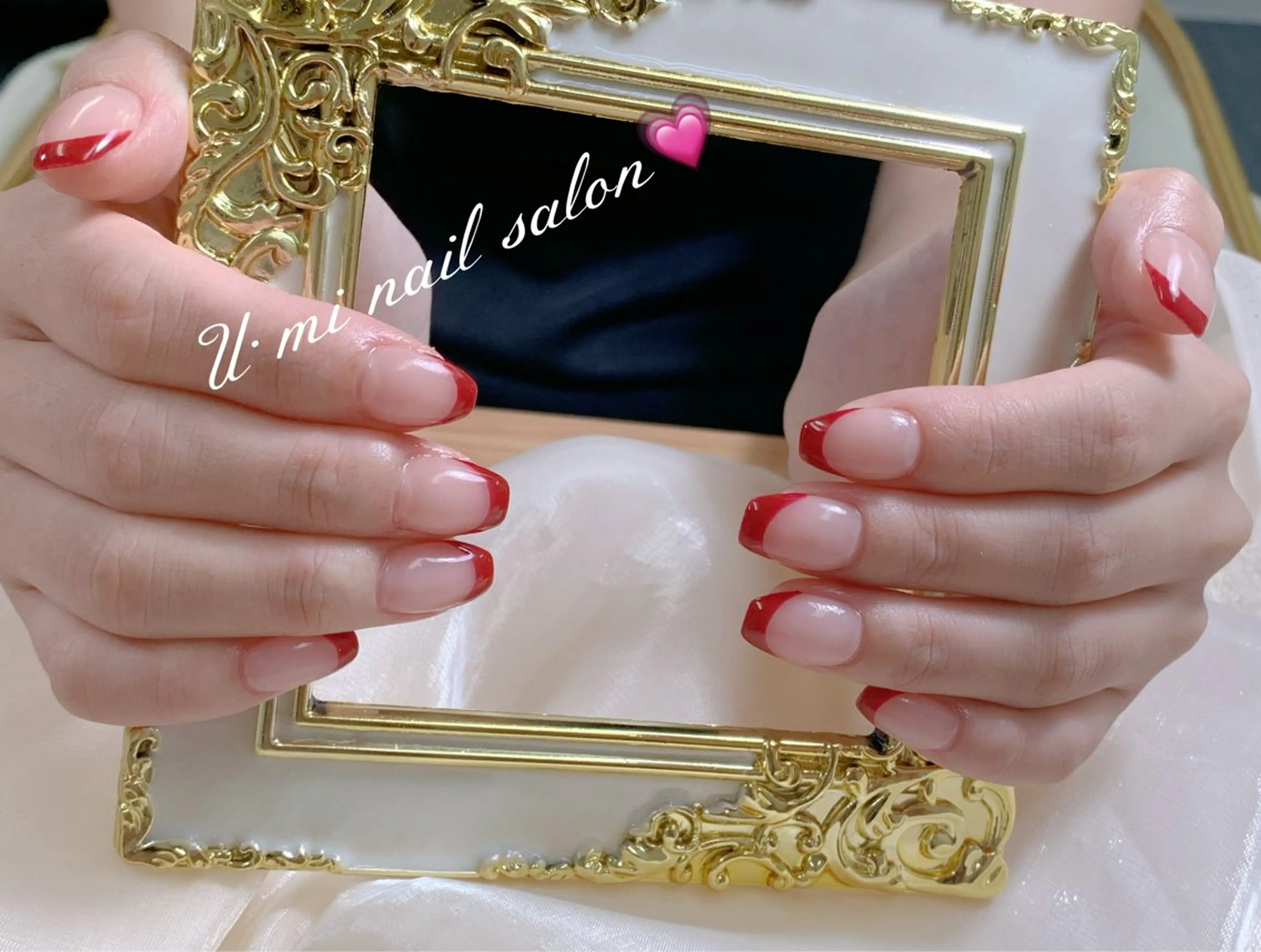 ネイル フレンチネイル U·Mi nail salon所属・U·Mi 上野御徒町容のネイルデザイン