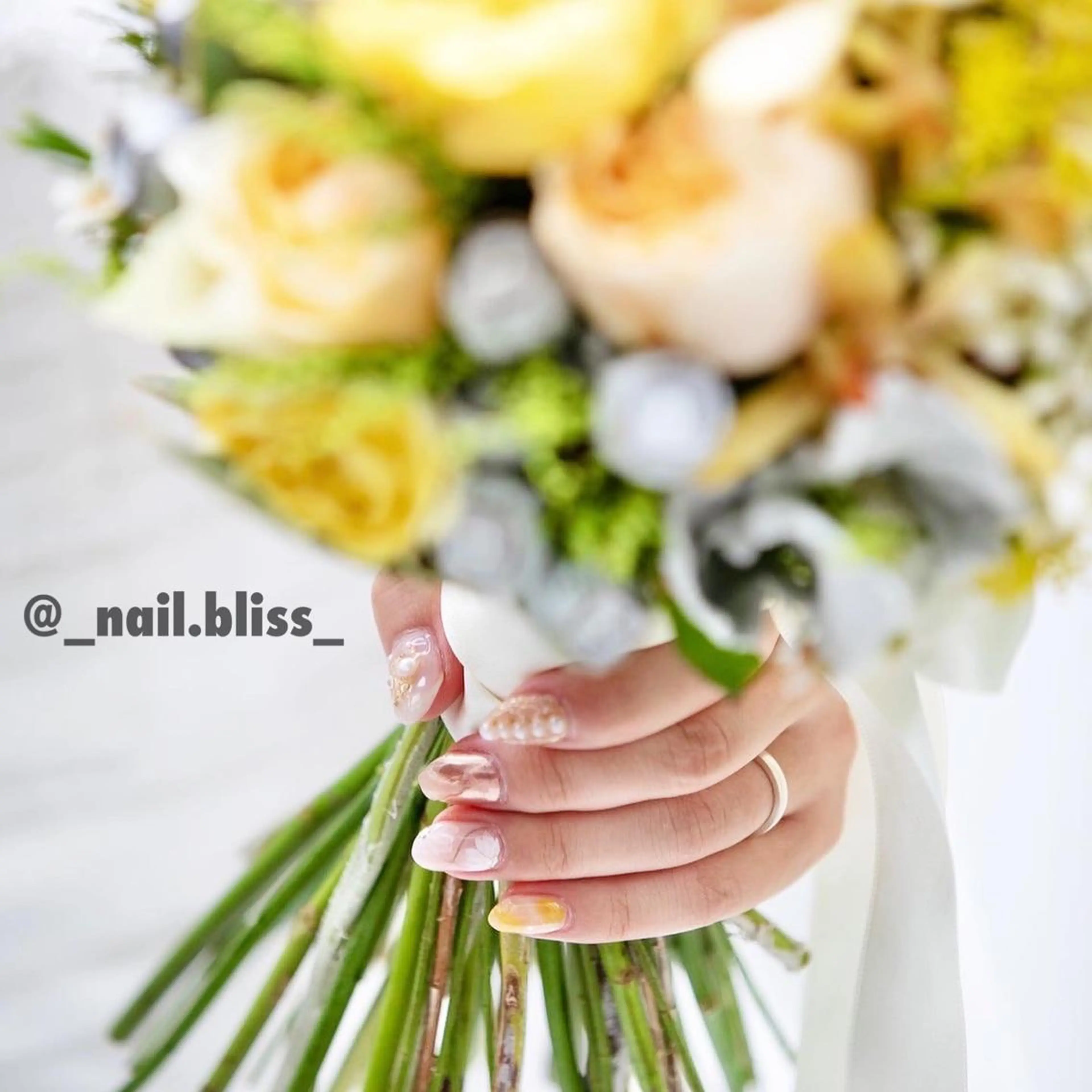 ネイル ブライダルネイル ハンドネイル NAIL BLISSのネイルデザイン