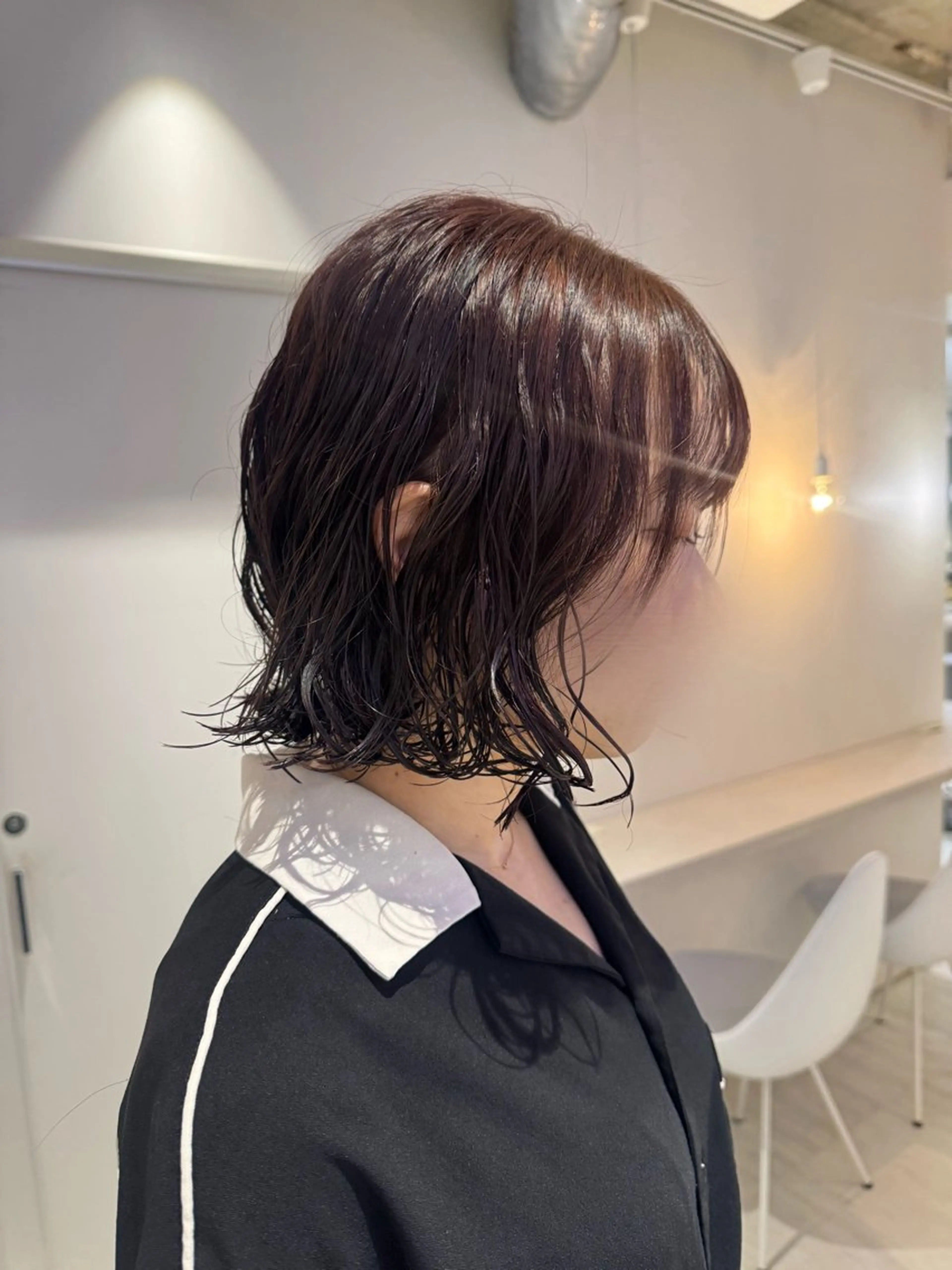 ミディアム カラー パーマ カット ヘアカラー パーマ icon所属・Ami / icon博多のヘアスタイル