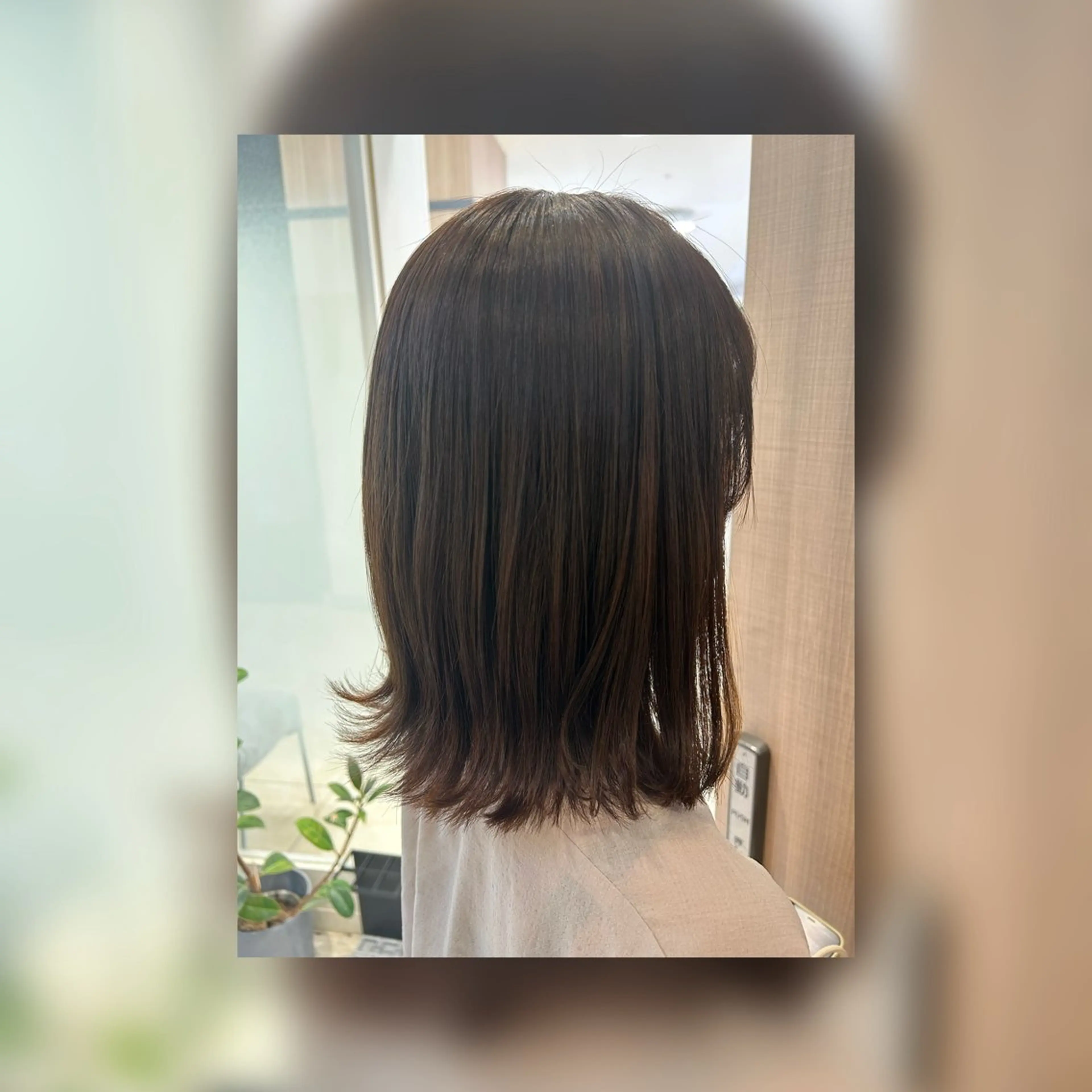 ミディアム カラー 艶質改善/縮毛矯正 ササキナツミのヘアスタイル