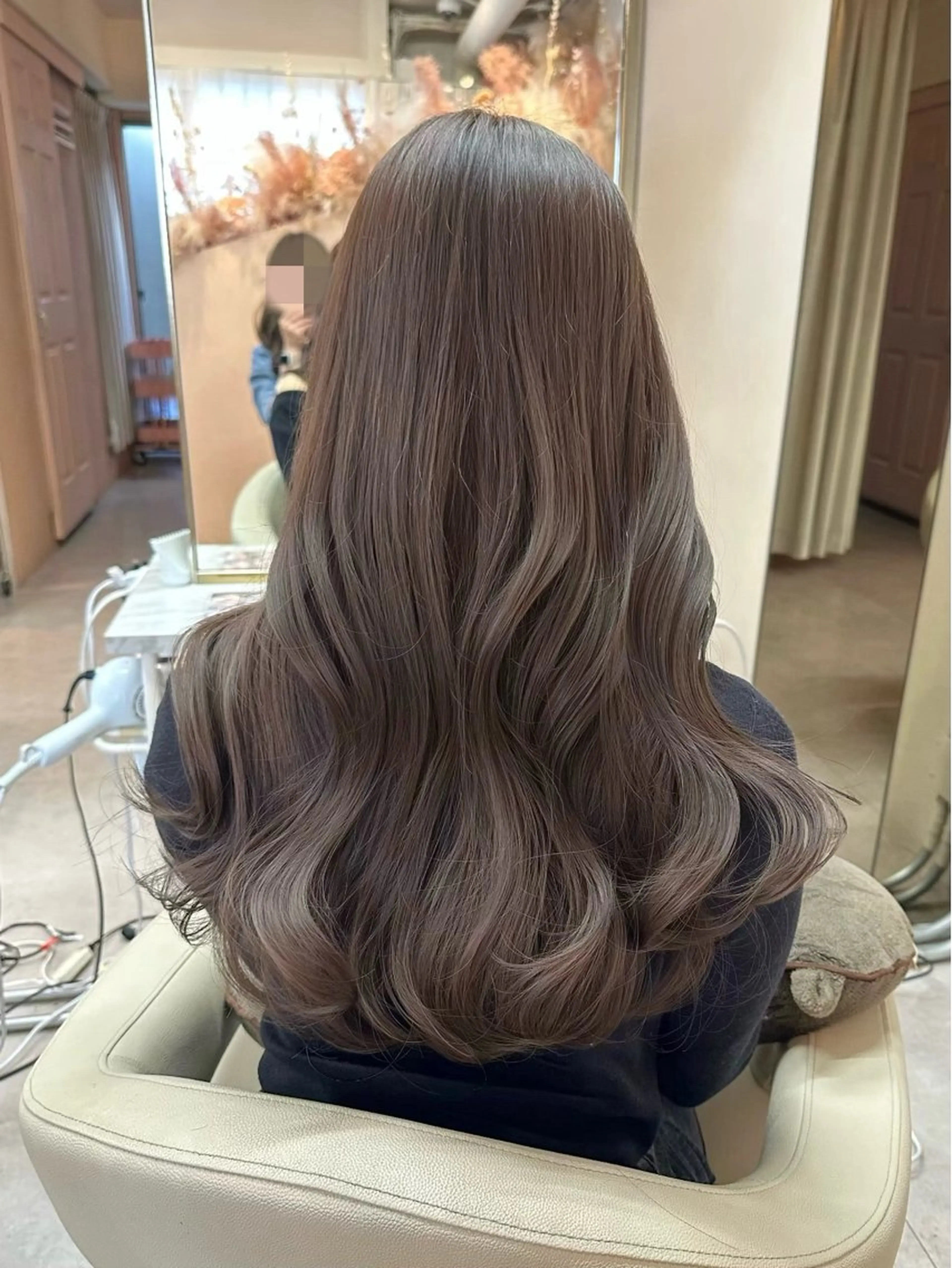 ロング カラー レイヤーカット 韓国ヘア🦢🖤 Sayumiのヘアスタイル