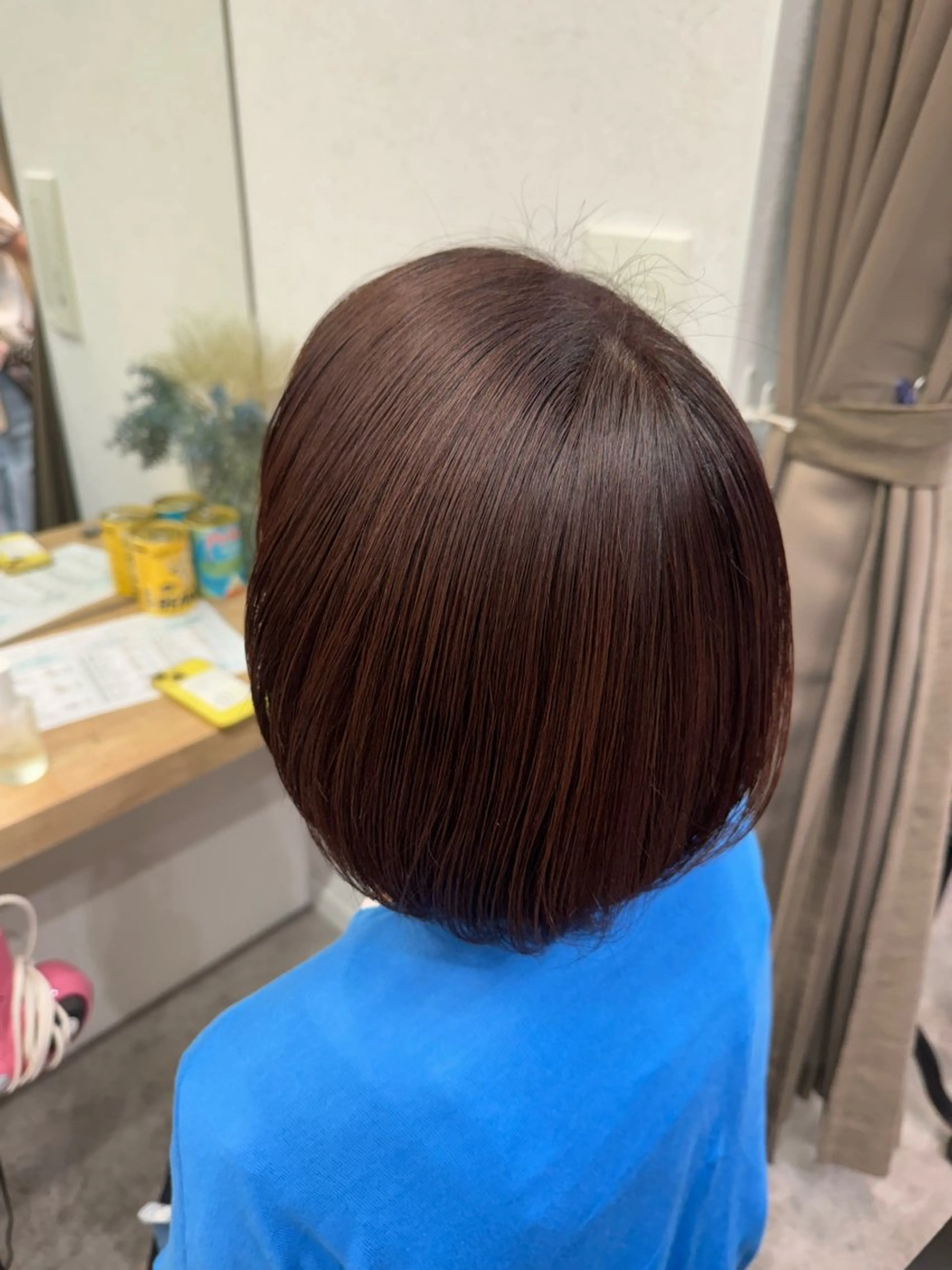 ショート カラー 縮毛矯正/艶髪カラー ヘアアレンジ/ひふみのヘアスタイル