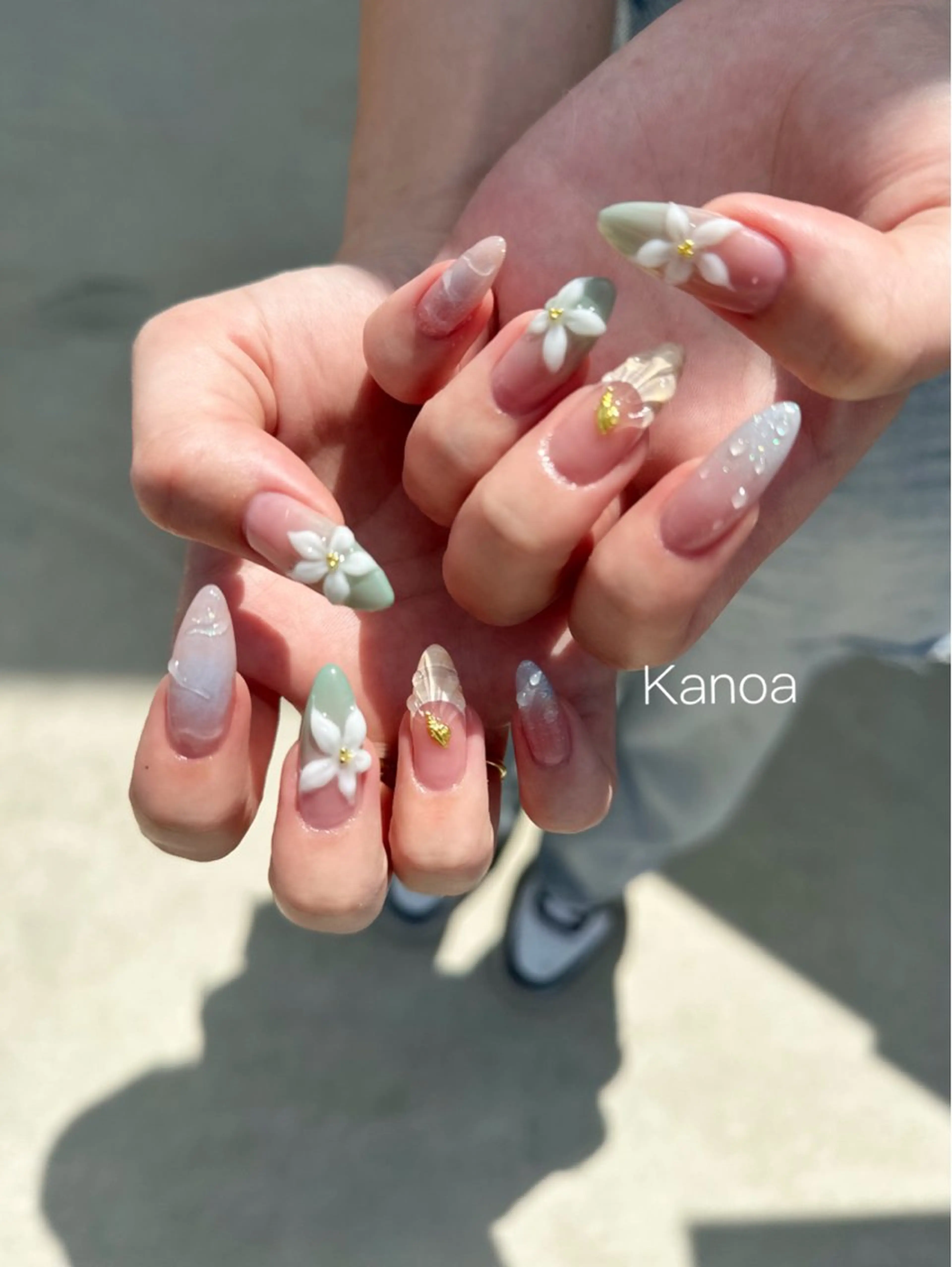 ネイル アートネイル ジェルネイル ハンドネイル megu_ kanoanailのネイルデザイン