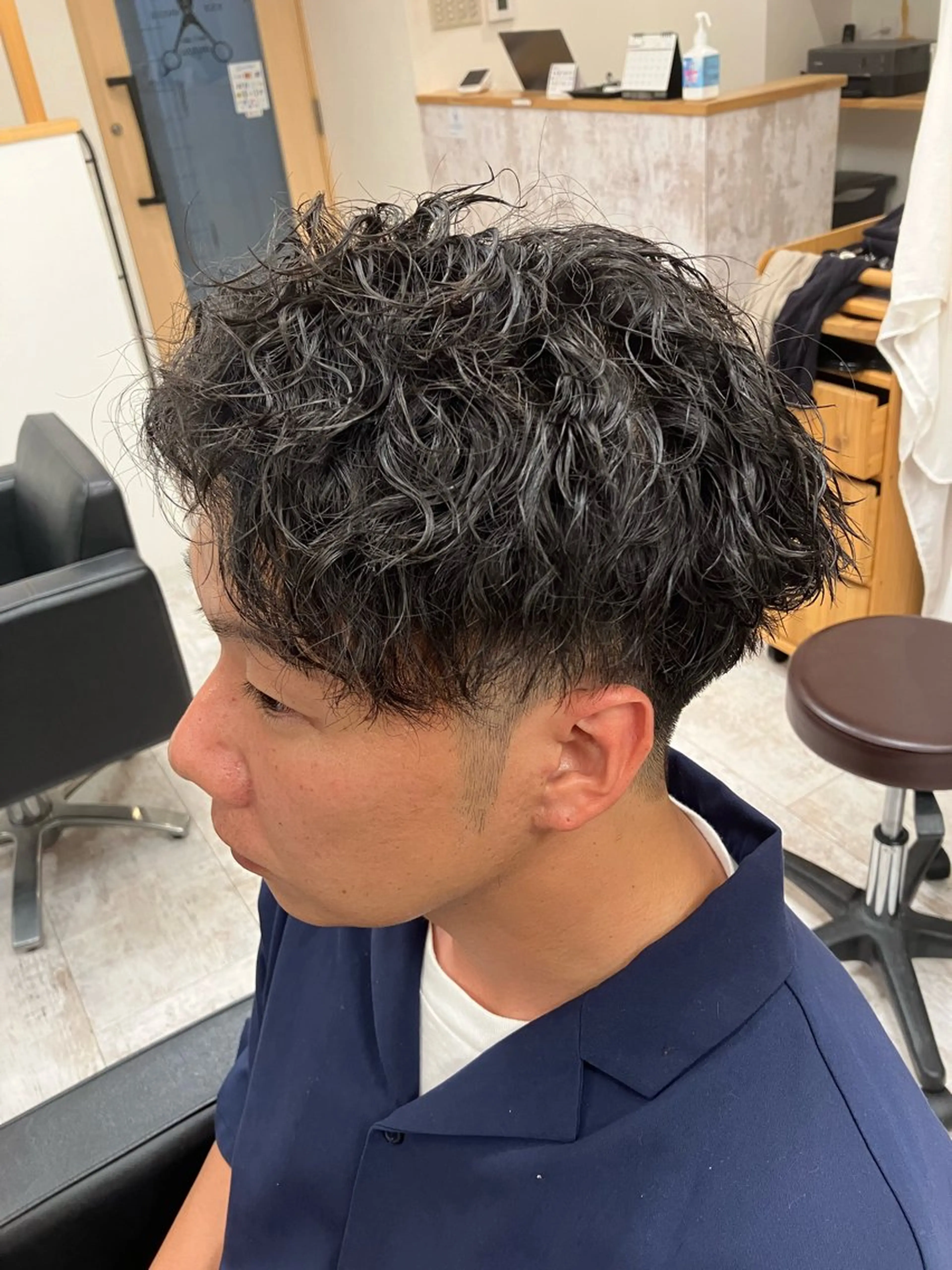 パーマ メンズ カット パーマ メンズ特化/パーマ/ フェードWATARUのヘアスタイル