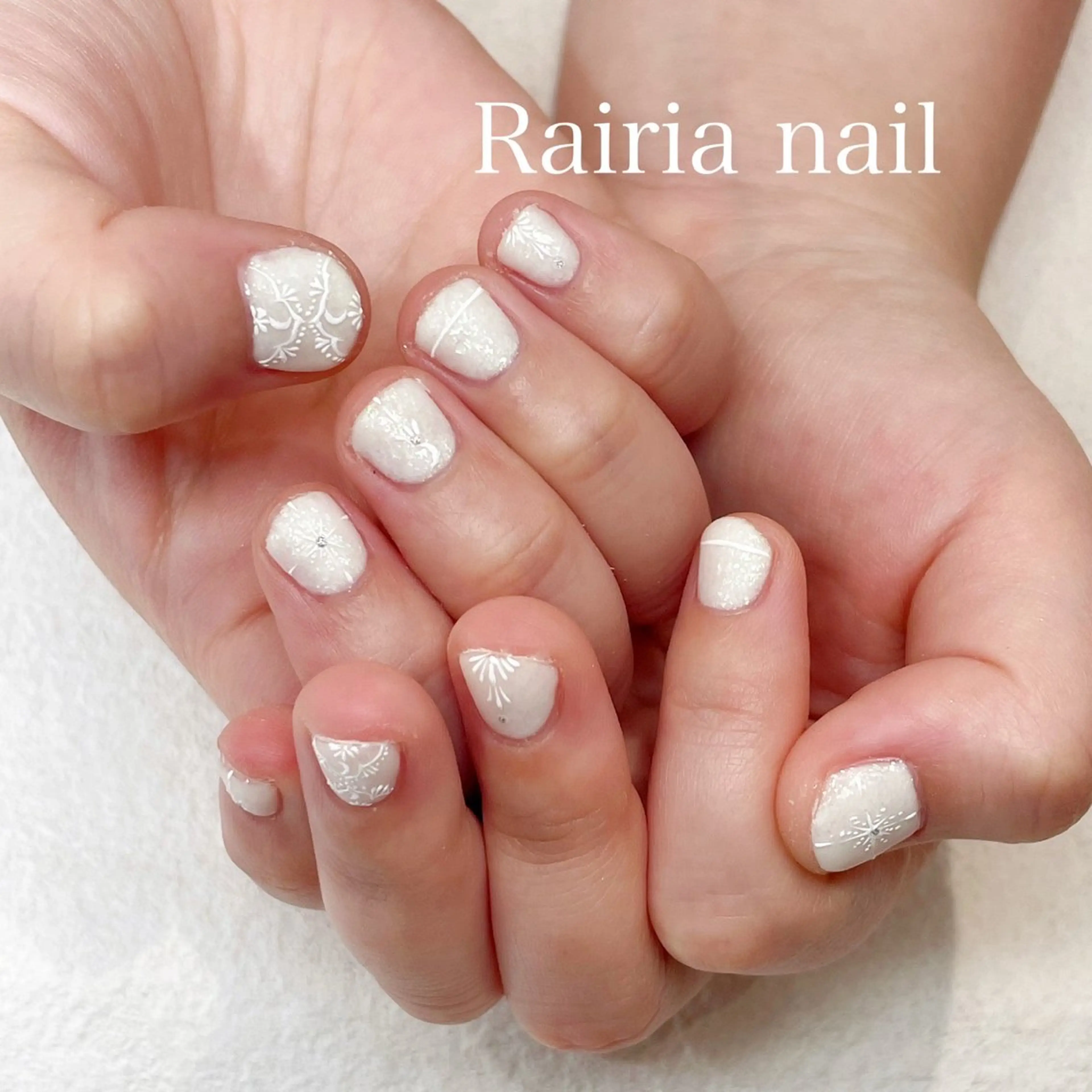 ネイル アートネイル ジェルネイル 持ち込み ニュアンスネイル パラジェル Rairia nail本八幡店のネイルデザイン