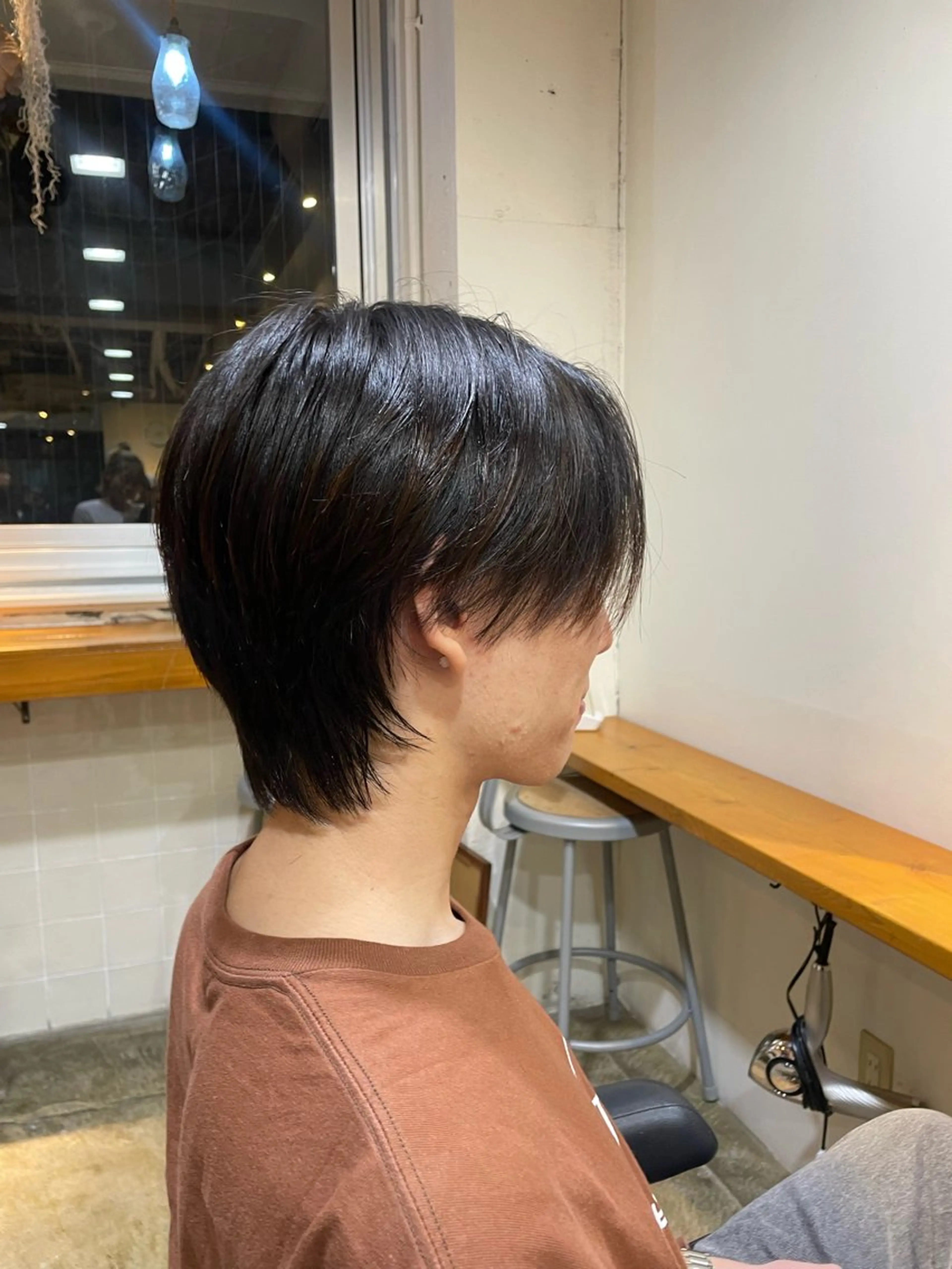 ミディアム メンズ センターパート メンズウルフカット ウルフカット RIN/韓国ヘア レイヤーカットのヘアスタイル