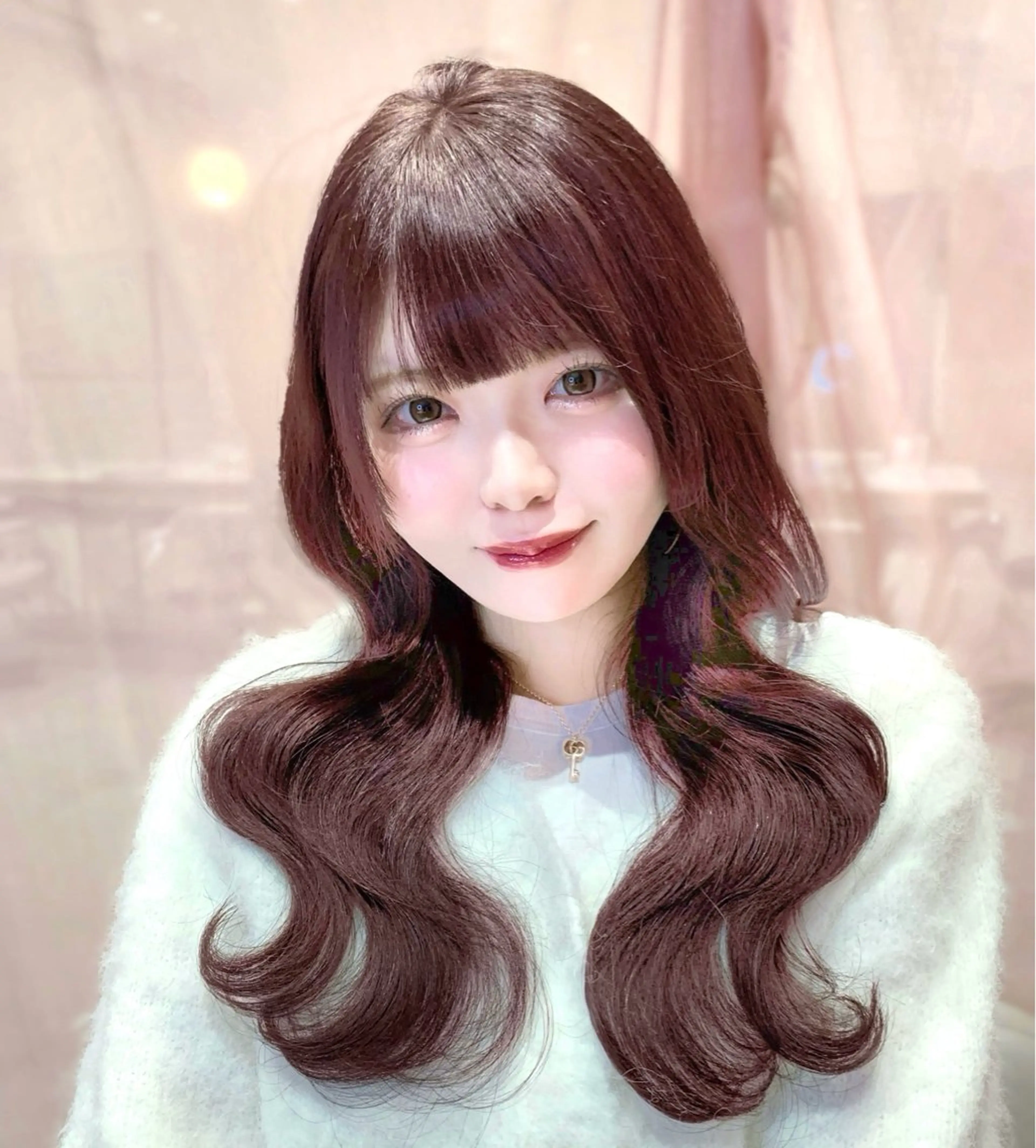 ミディアム カラー カット ヘアカラー トリートメント ヘッドスパ ヘアセット 韓国ヘア/レイヤー/ 顔まわり/りょーとのヘアスタイル