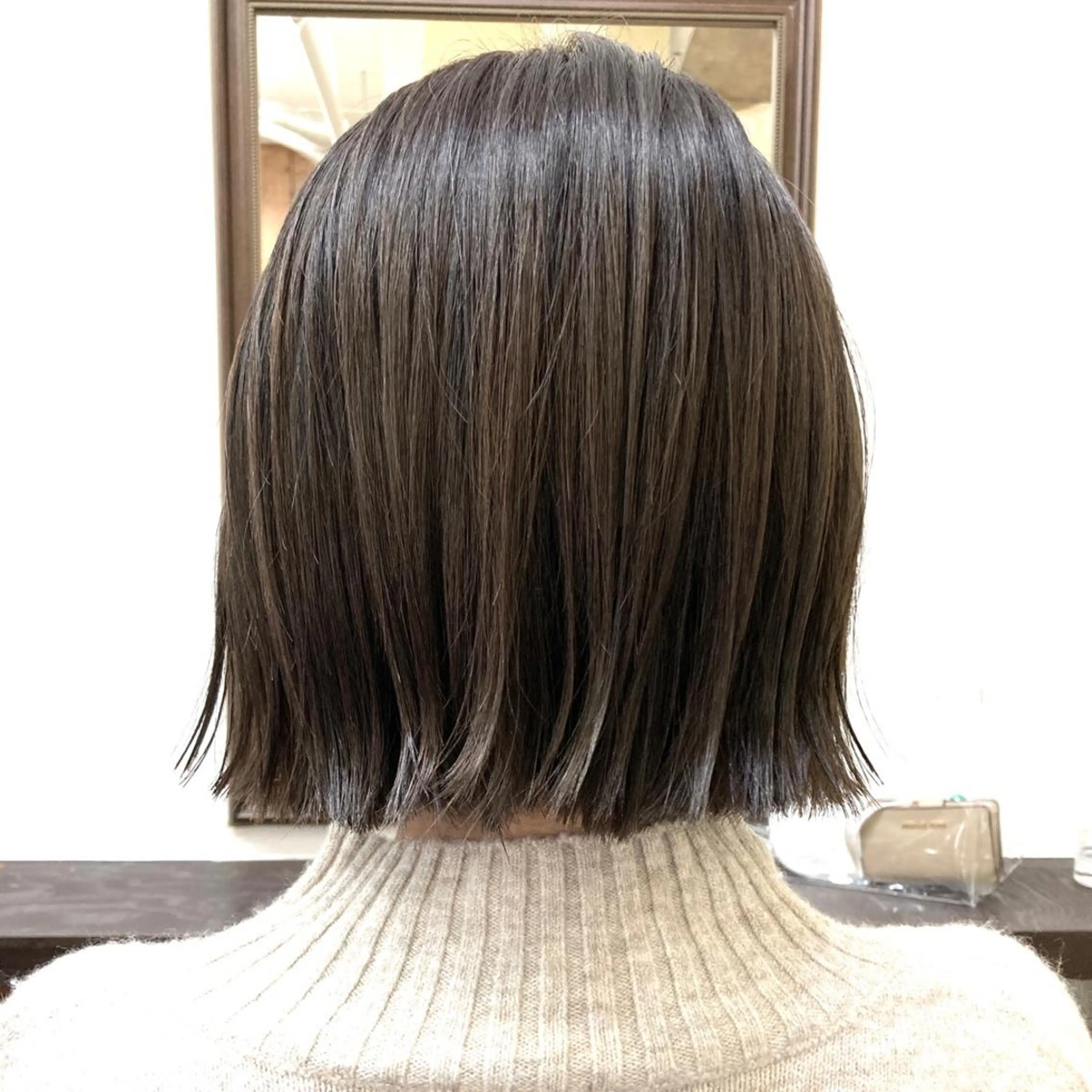 ショート カラー 切りっぱなしボブ ボブ カット パーマ トリートメント ✨U-topia渡邉 大樹【公認資格有】✨のヘアスタイル