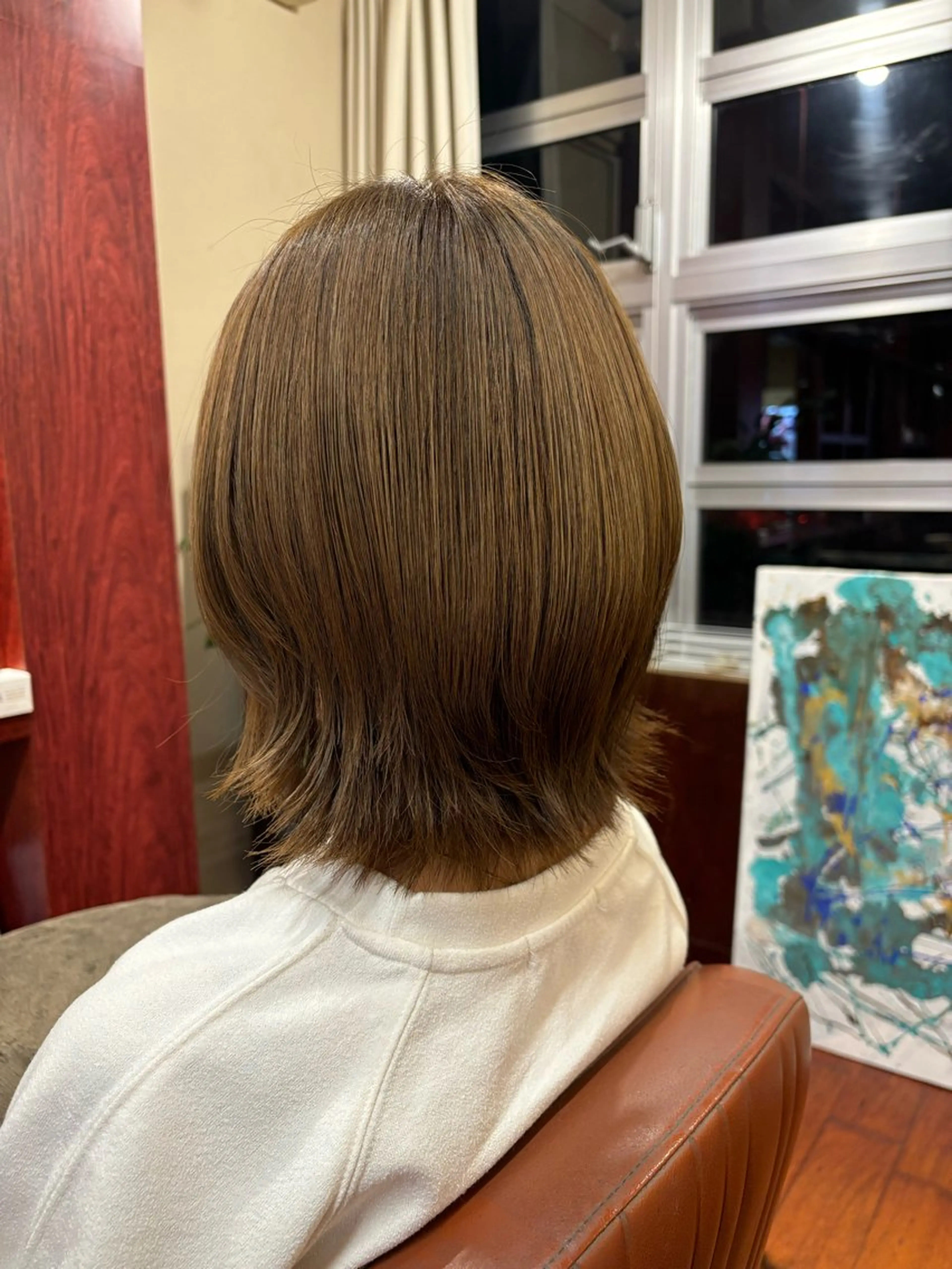 ミディアム カラー アッシュ ベージュカラー 透明感カラー オリーブベージュ 髪質改善 カット ヘアカラー トリートメント SALOWIN名古屋栄店所属・Yuuki🌷名古屋 栄 カラー/ボブのヘアスタイル