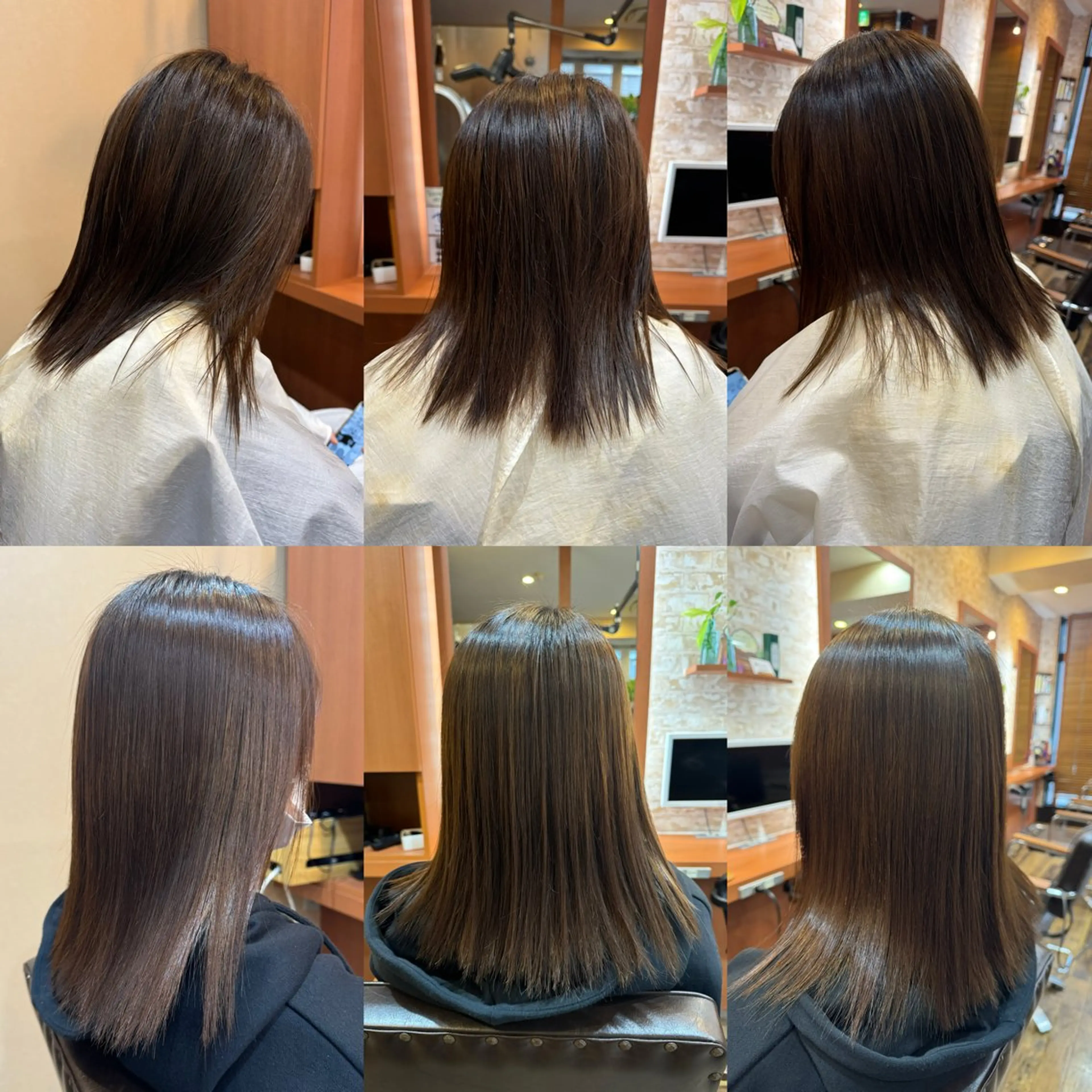 ロング 縮毛矯正 山口 博司のヘアスタイル