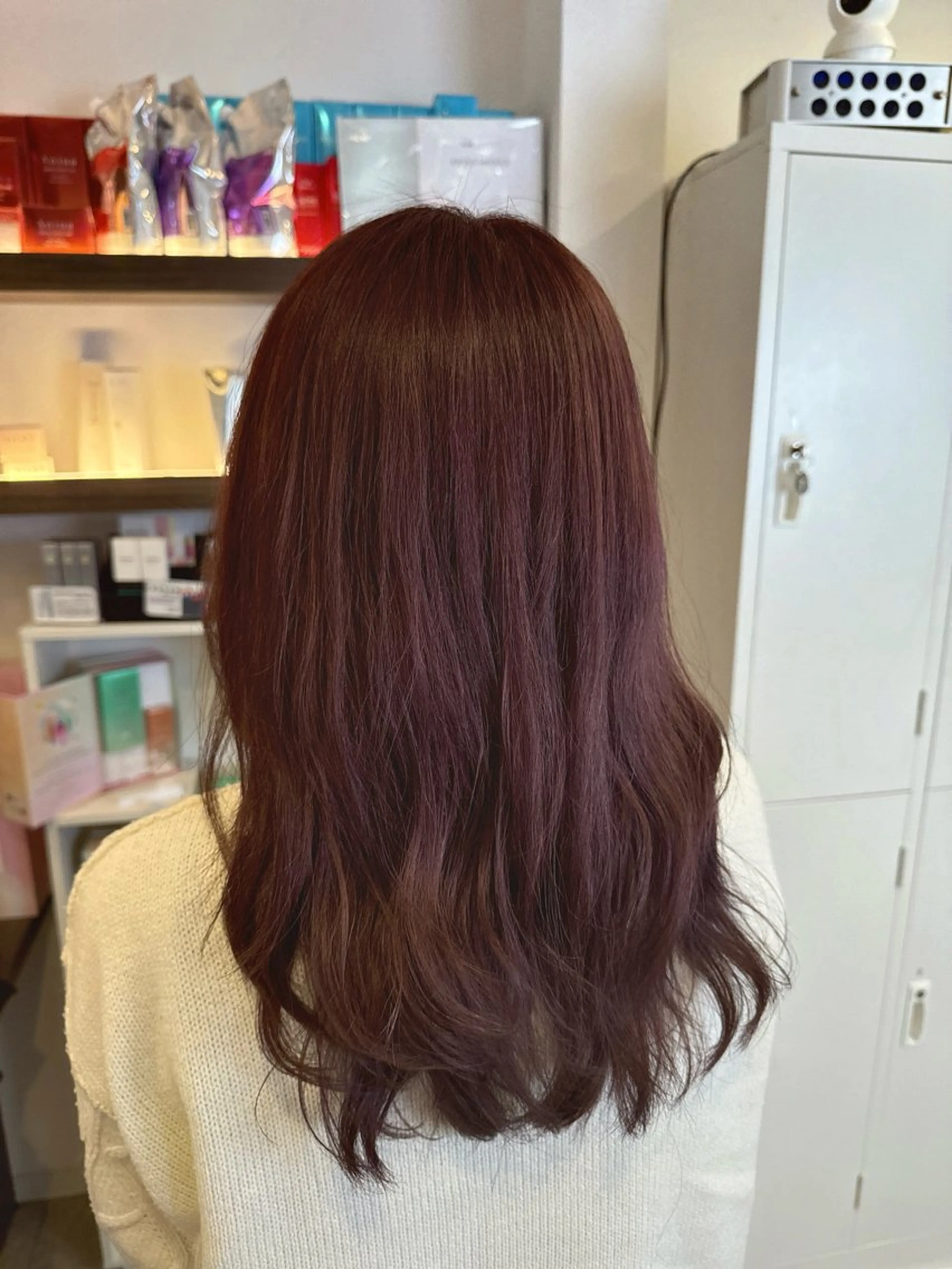 カラー ベージュカラー ピンクカラー ピンクベージュ Grandoll Luxe所属・大神 鈴夏のヘアスタイル