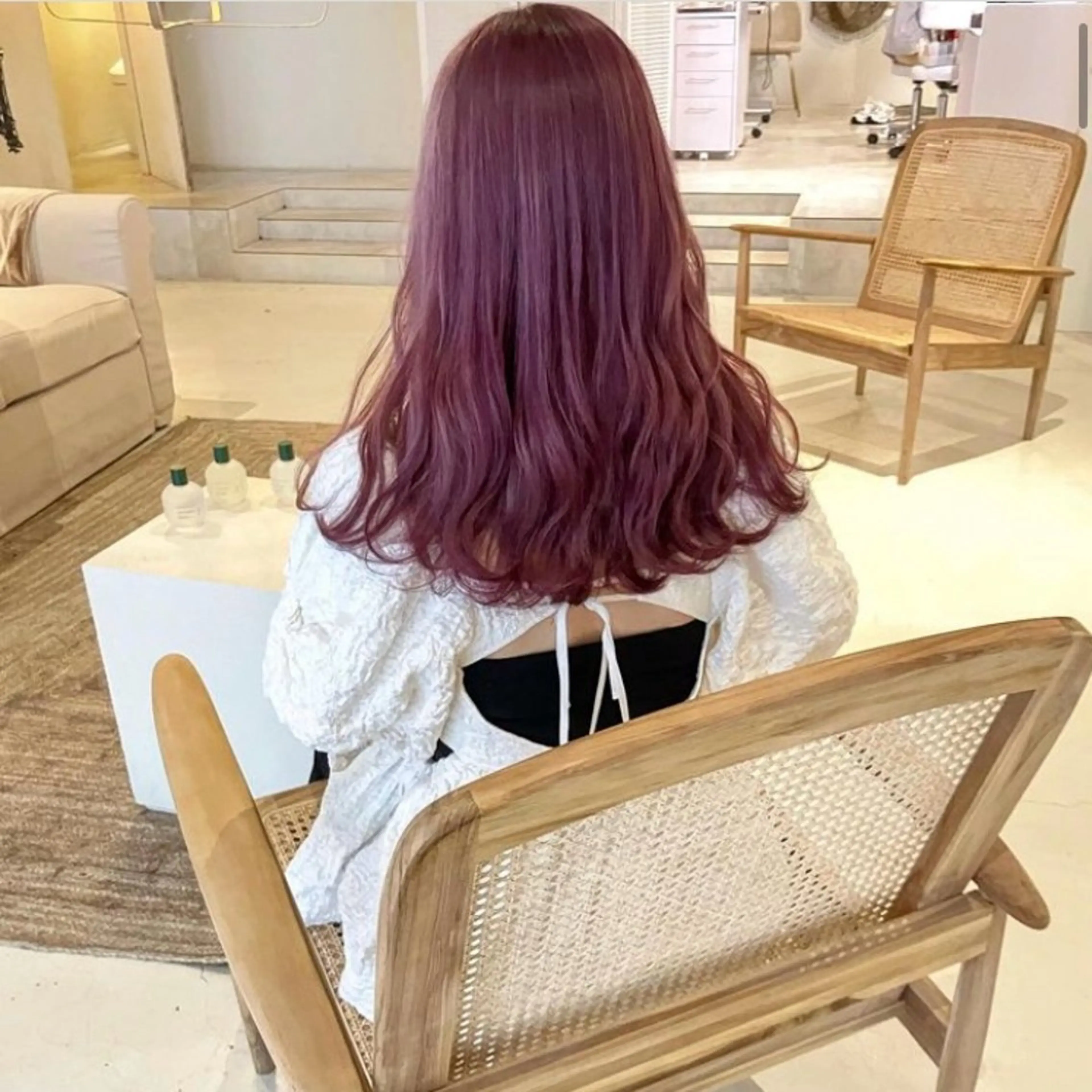 ロング カラー カット ヘアカラー トリートメント chlom所属・🌱大人ハイトーン RENのヘアスタイル