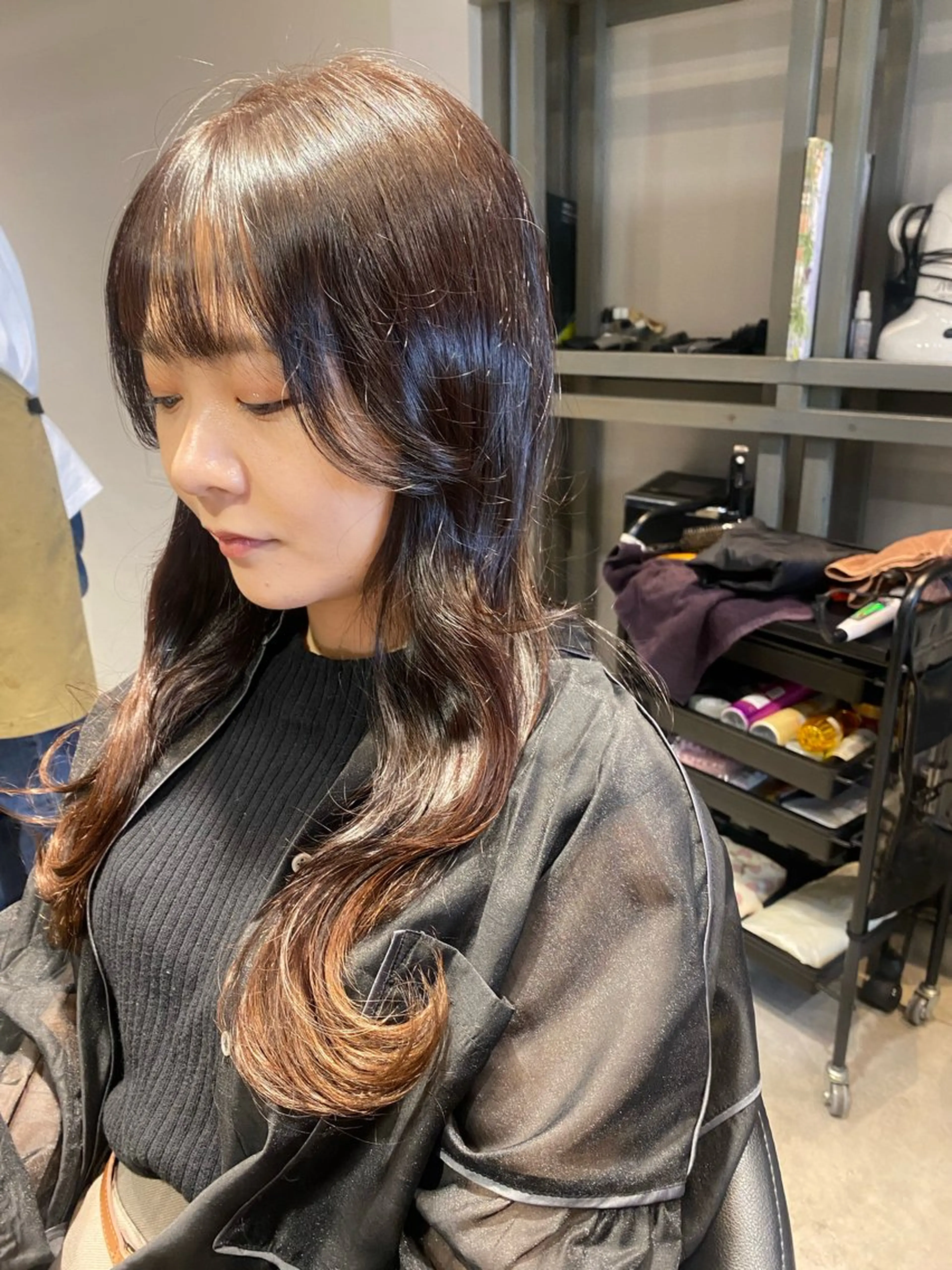 ロング カラー カット ヘアカラー トリートメント Dxxxx III所属・女性目線の大人 メンズ*Ayakaのヘアスタイル