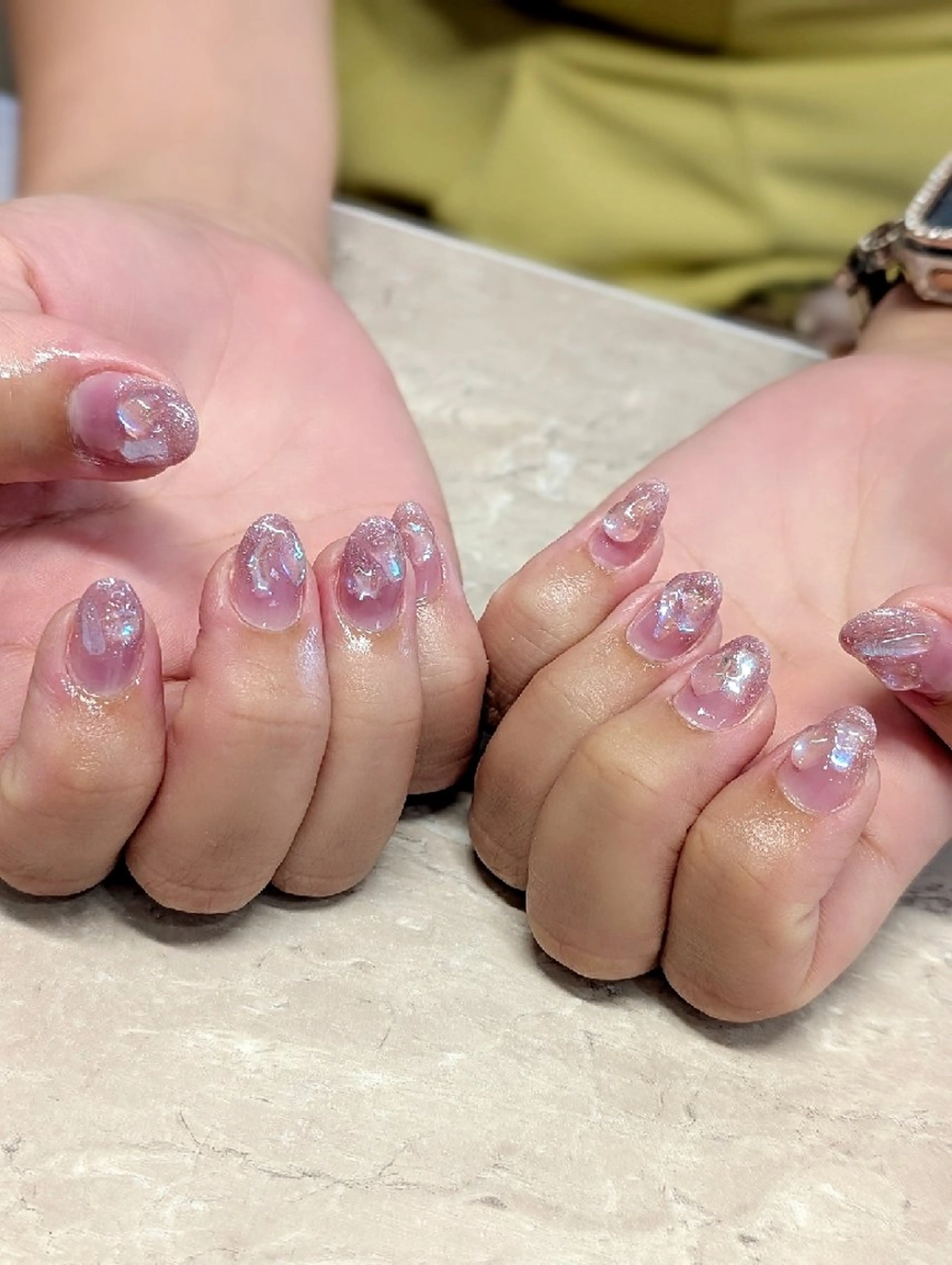 ネイル 氷ネイル・うるうるネイル 韓国ネイル 8andyu nail♡のネイルデザイン