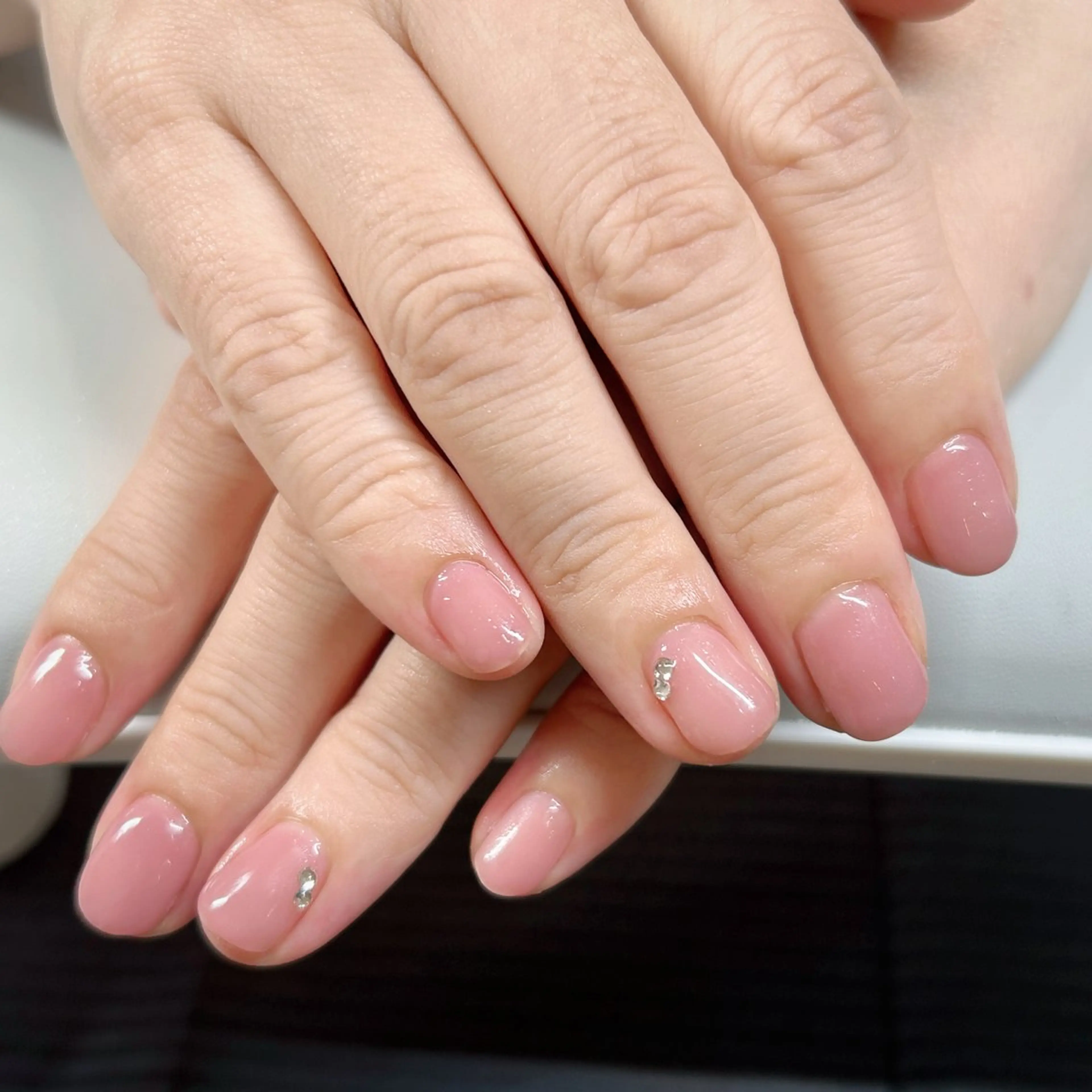 ネイル オフィスネイル ワンカラーネイル ピンク ハンドネイル 覚王山/池下/名古屋 Nachan🌸のネイルデザイン