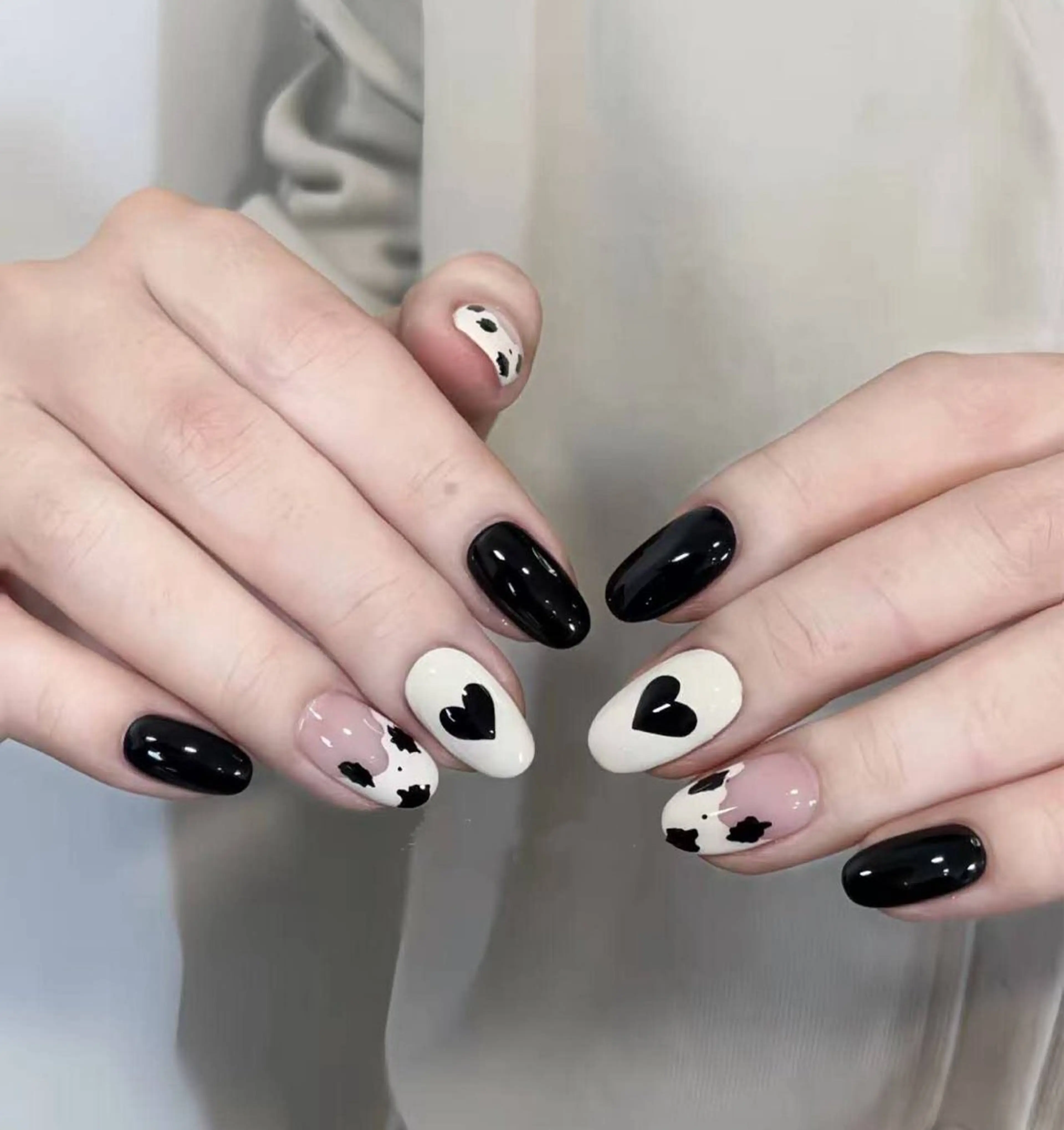 ネイル フラワーネイル フレンチネイル ジェルネイル ガラスフレンチ ハート ハンドネイル BabyYouMi nailのネイルデザイン