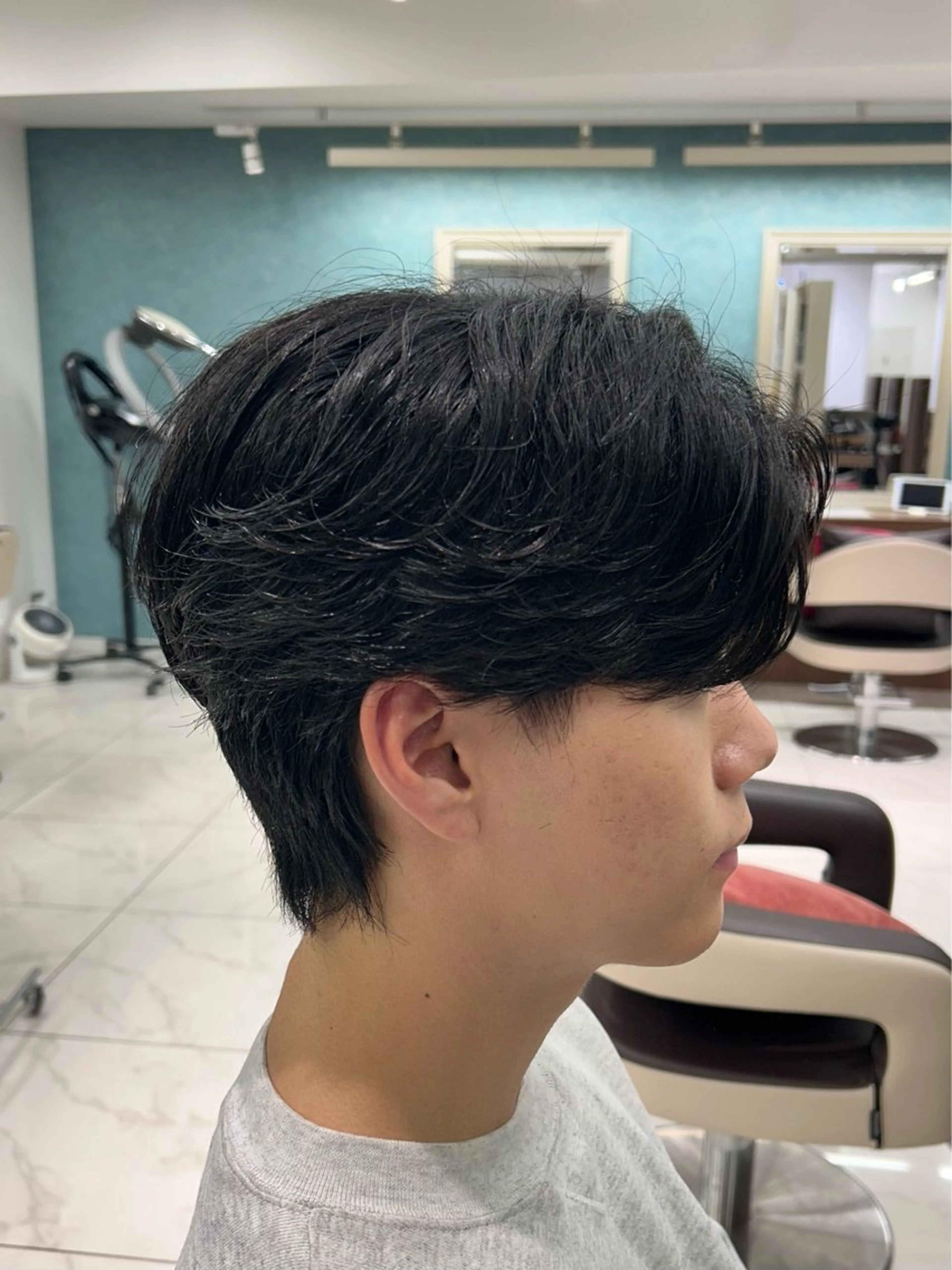 ミディアム パーマ メンズ カット パーマ ♠️メンズ特化／ 社 由樹♠️のヘアスタイル