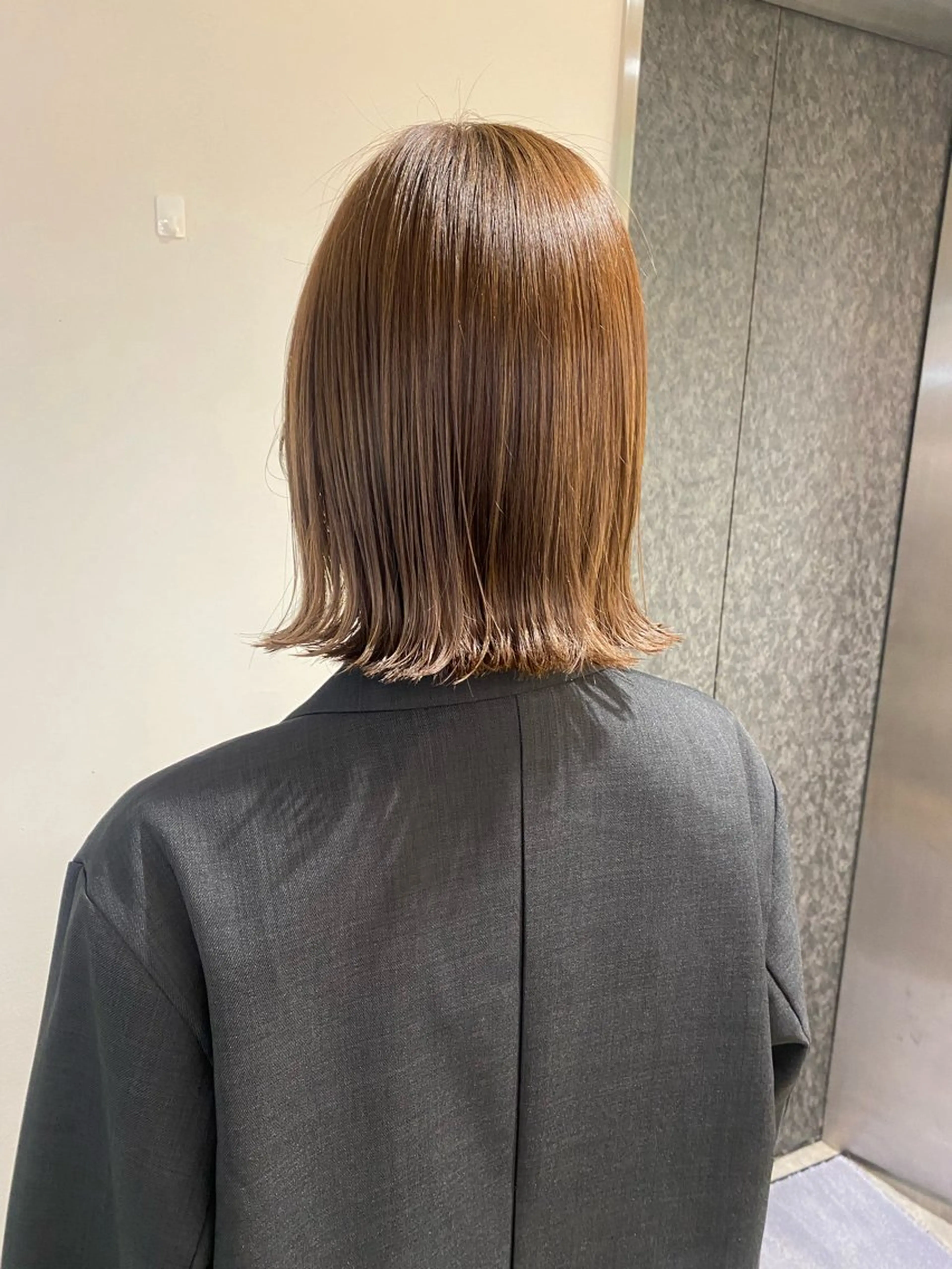 ミディアム カラー ヘアアレンジ ボブ 外ハネヘア カット ボブ /ニュアンス/ satomi🧸💖のヘアスタイル