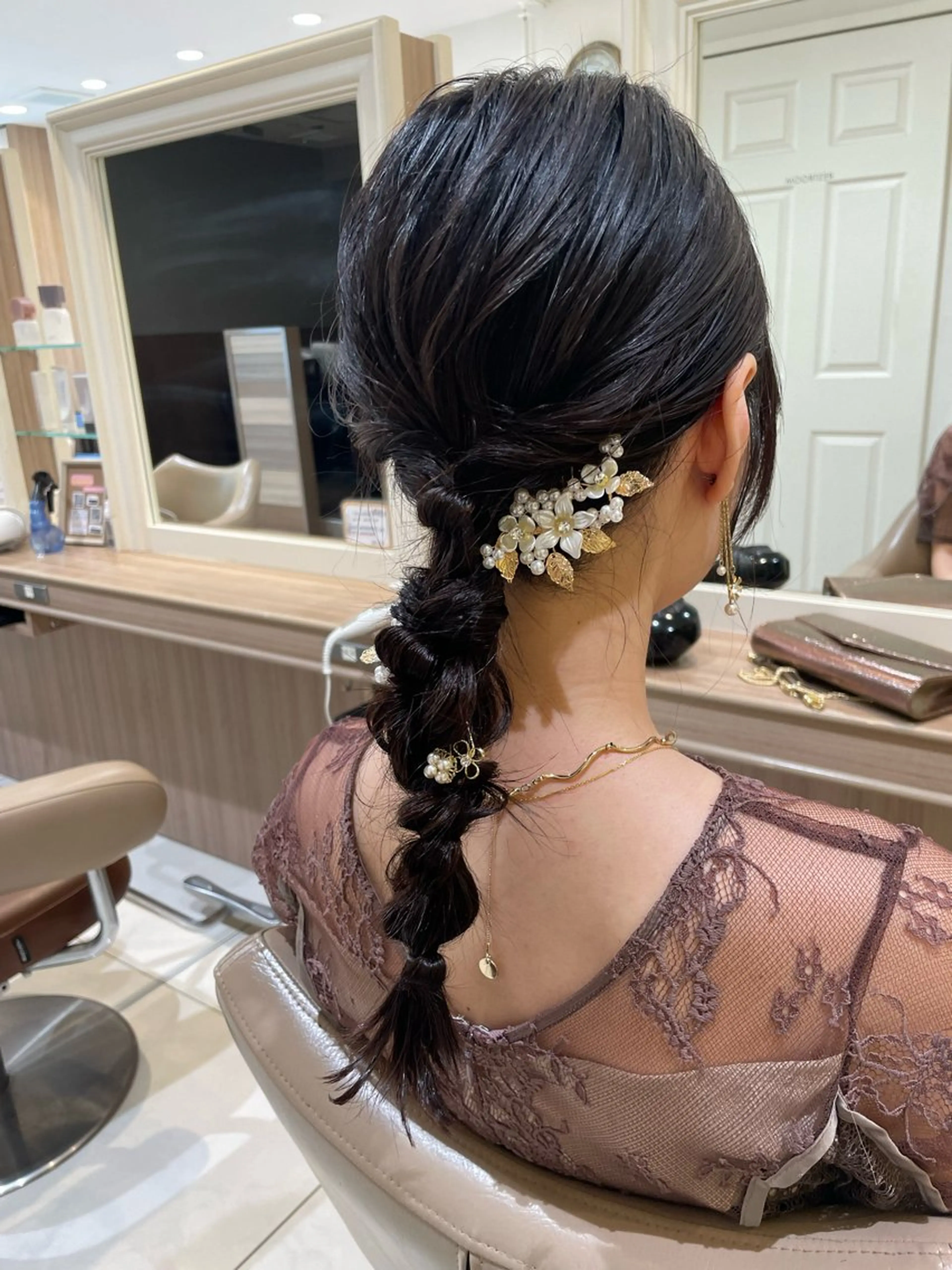 ロング ヘアアレンジ ヘアセット 韓国ヘアメイク🎀/ 縮毛矯正✨山本媛香のヘアスタイル
