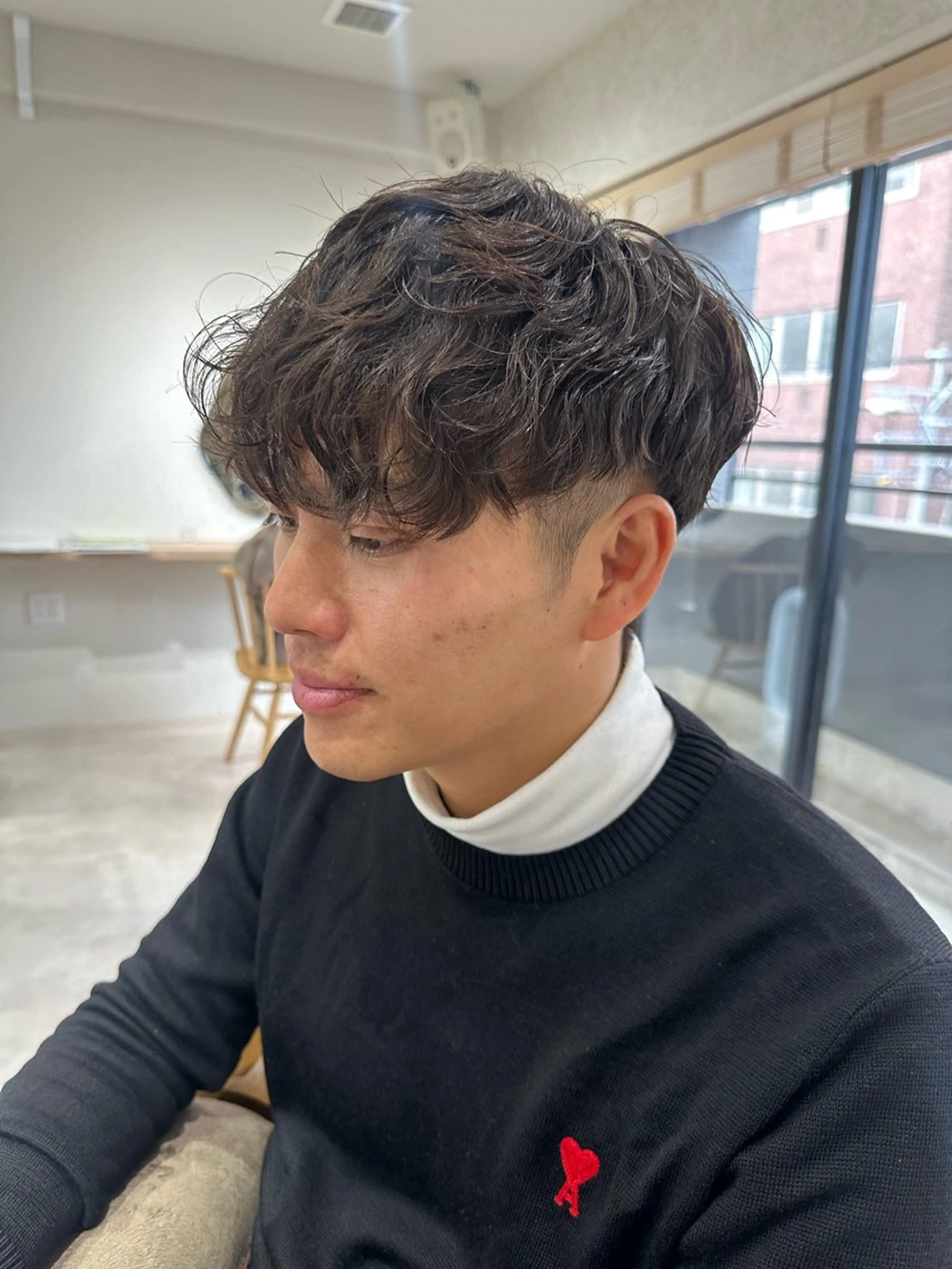 パーマ メンズ スペインカール カット パーマ トリートメント 🎀似合わせカット/ ボブ/佐瀬千枝🎀のヘアスタイル