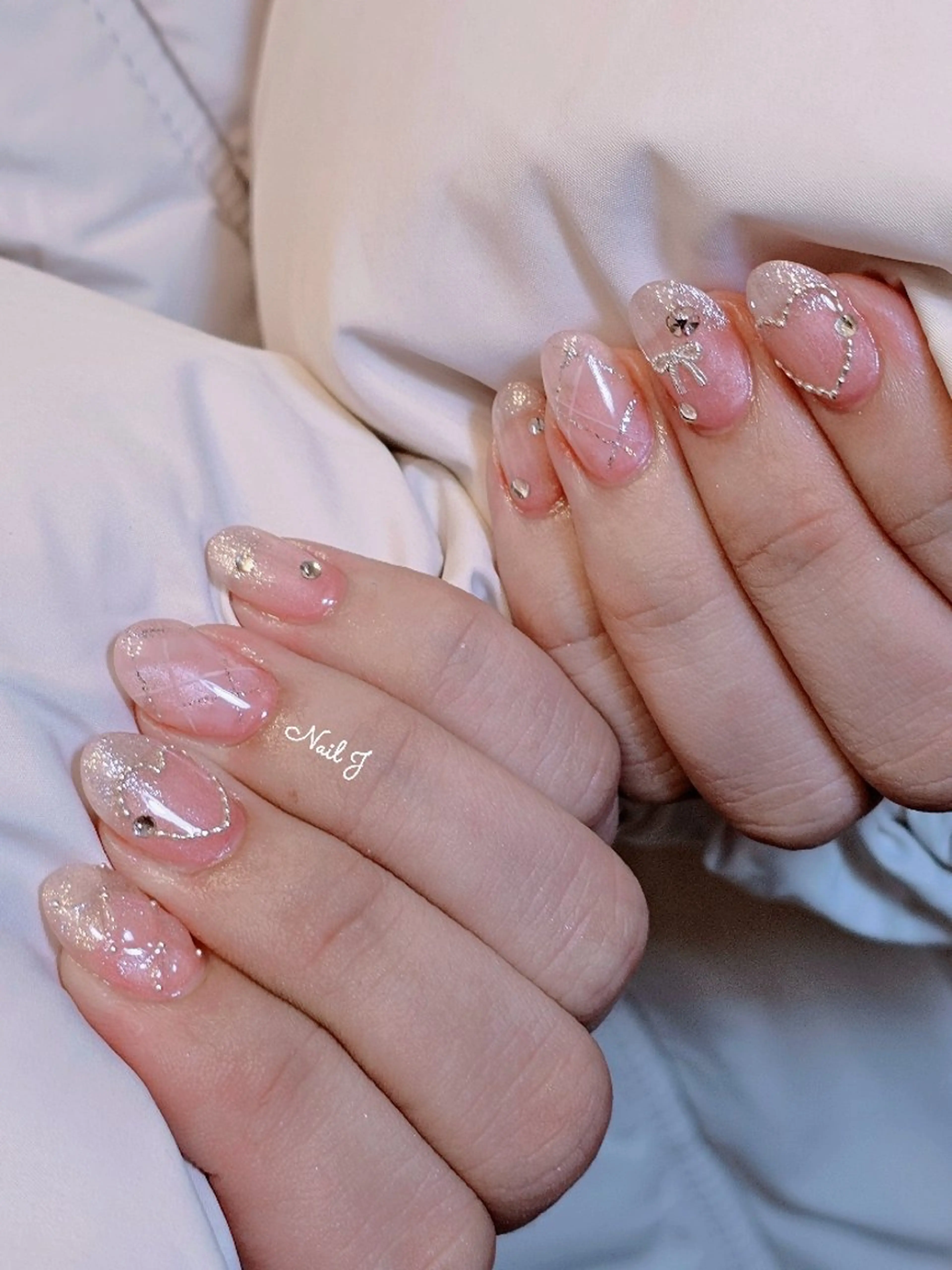ネイル 韓国ネイル 冬ネイル ハンドネイル Nail Jのネイルデザイン