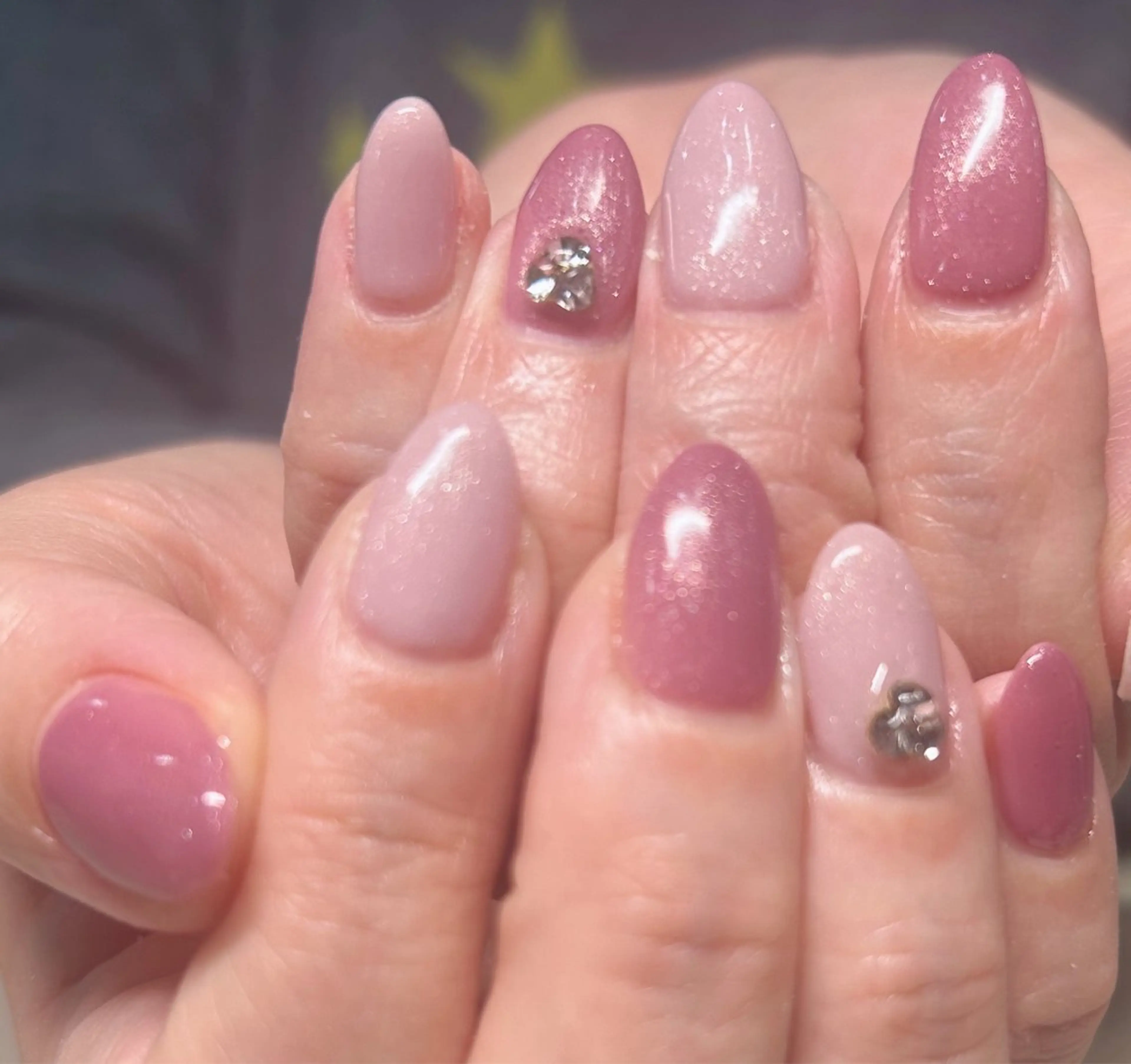ネイル ピンク ハンドネイル Rairia nail所属・Rairianail 室橋舞のネイルデザイン