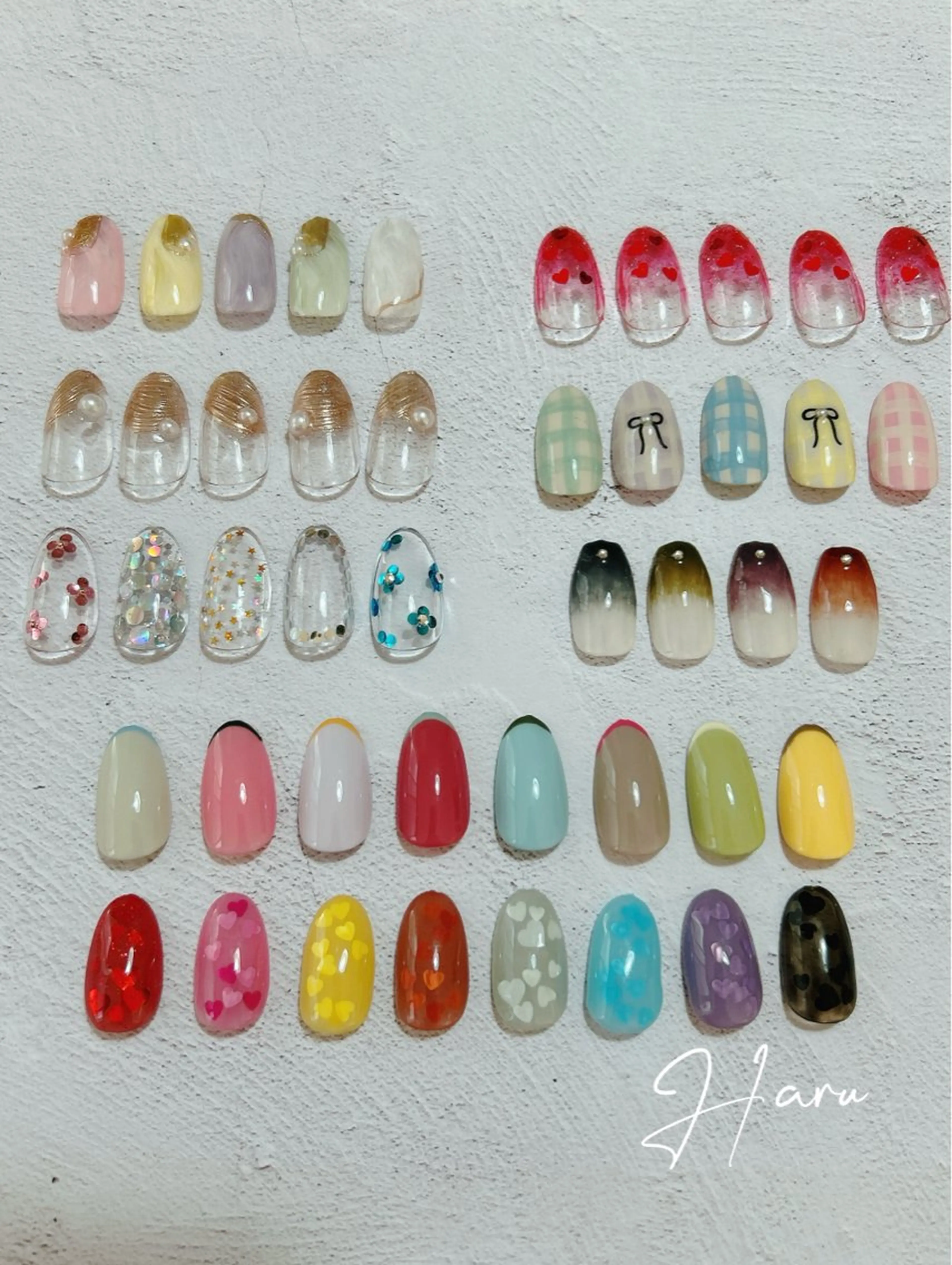 ネイル アートネイル ワンカラーネイル Haru .mのネイルデザイン