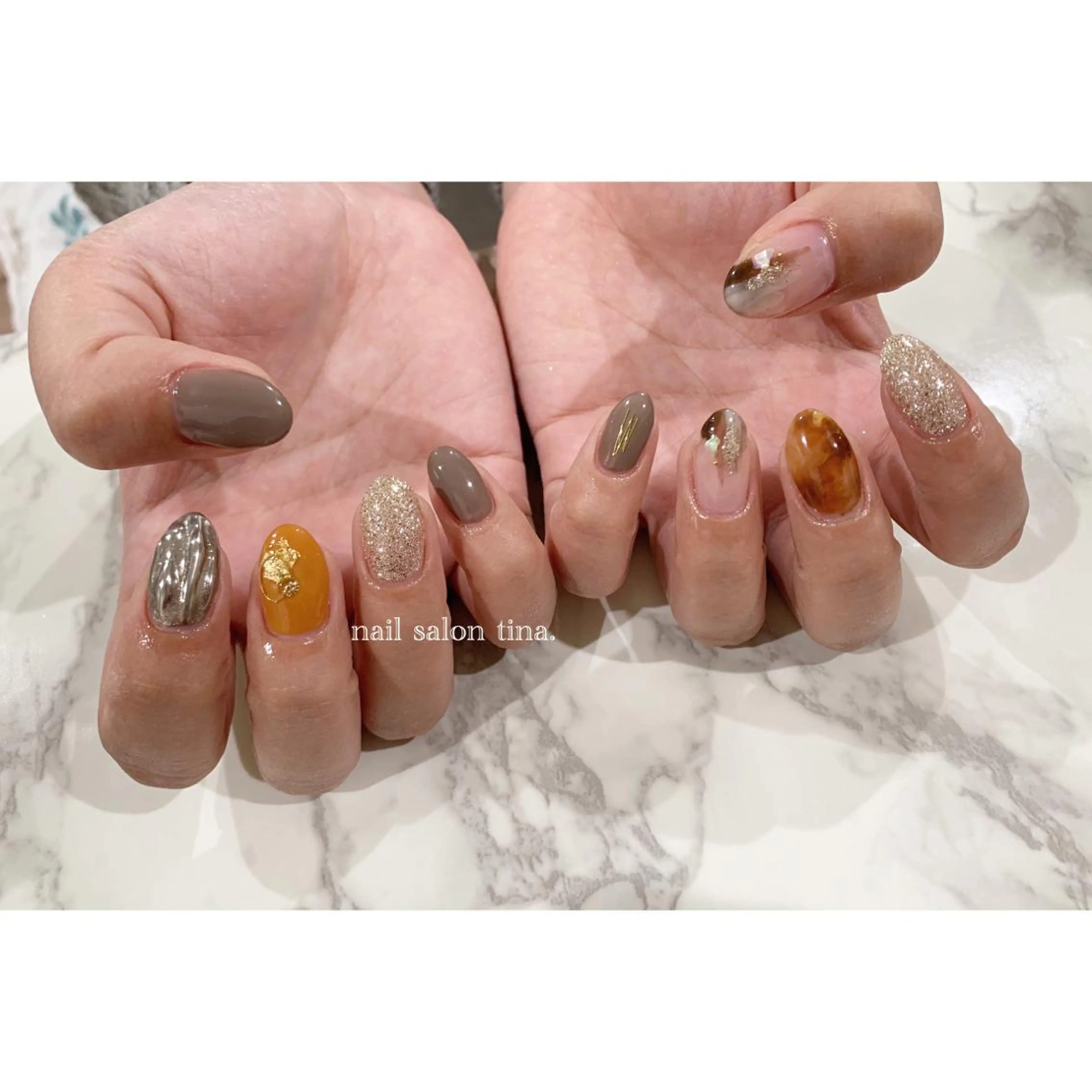 ネイル nail salon tina.所属・中山 はづきのネイルデザイン