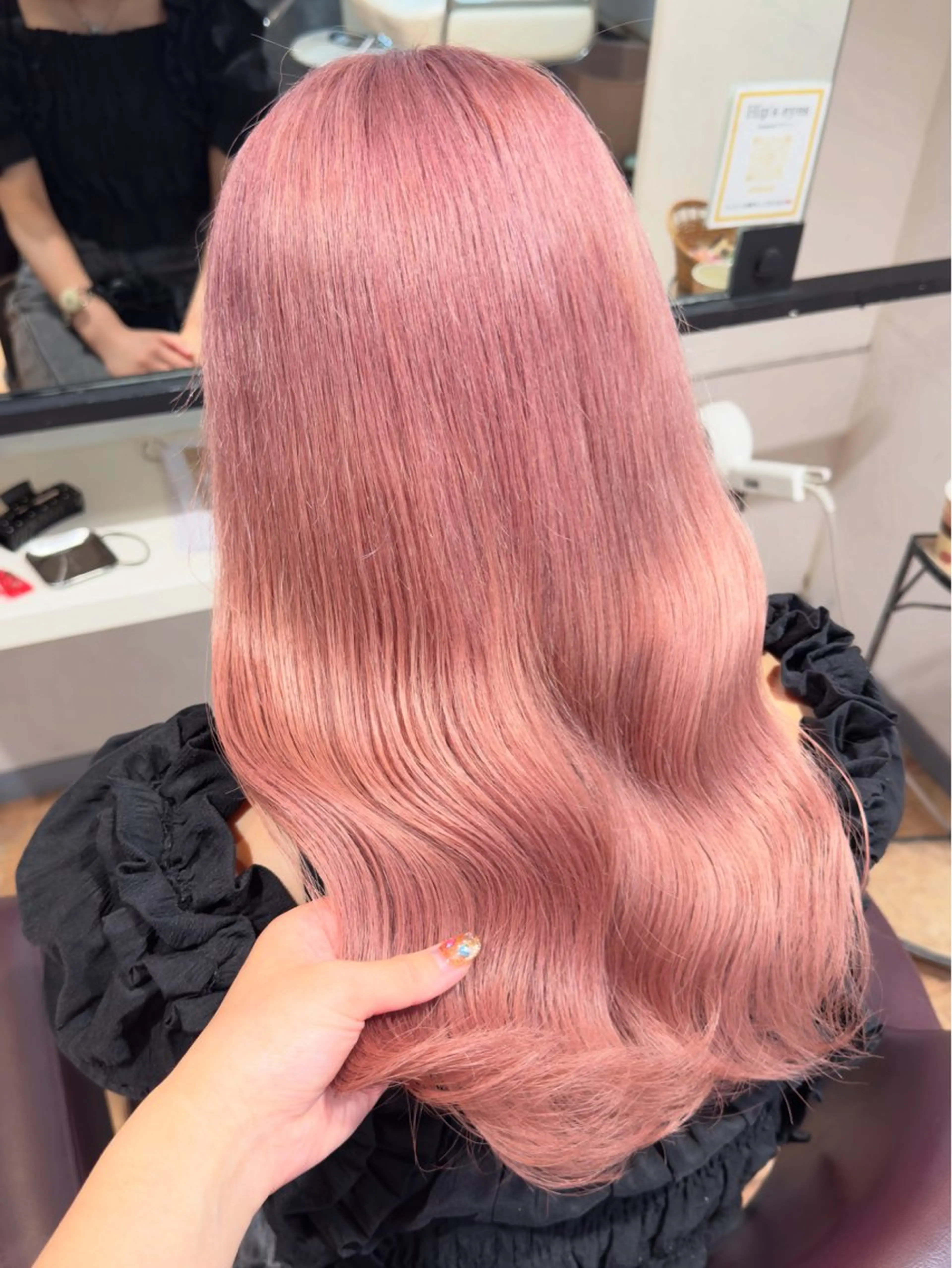 カラー ピンクカラー ヘアカラー トリートメント インナーカラー♡ Nanakoのヘアスタイル