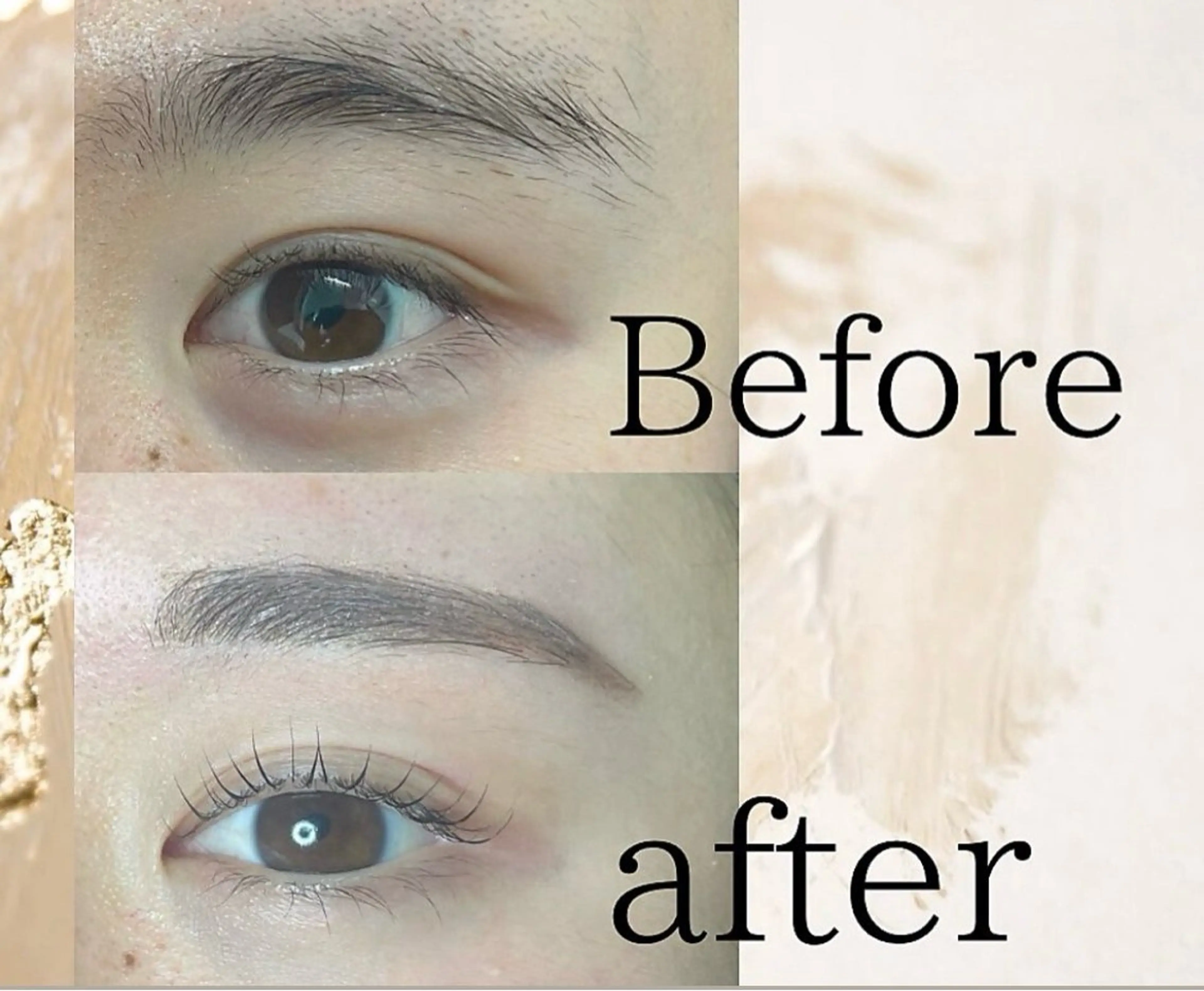 アイブロウスタイリング　眉ワックスの写真