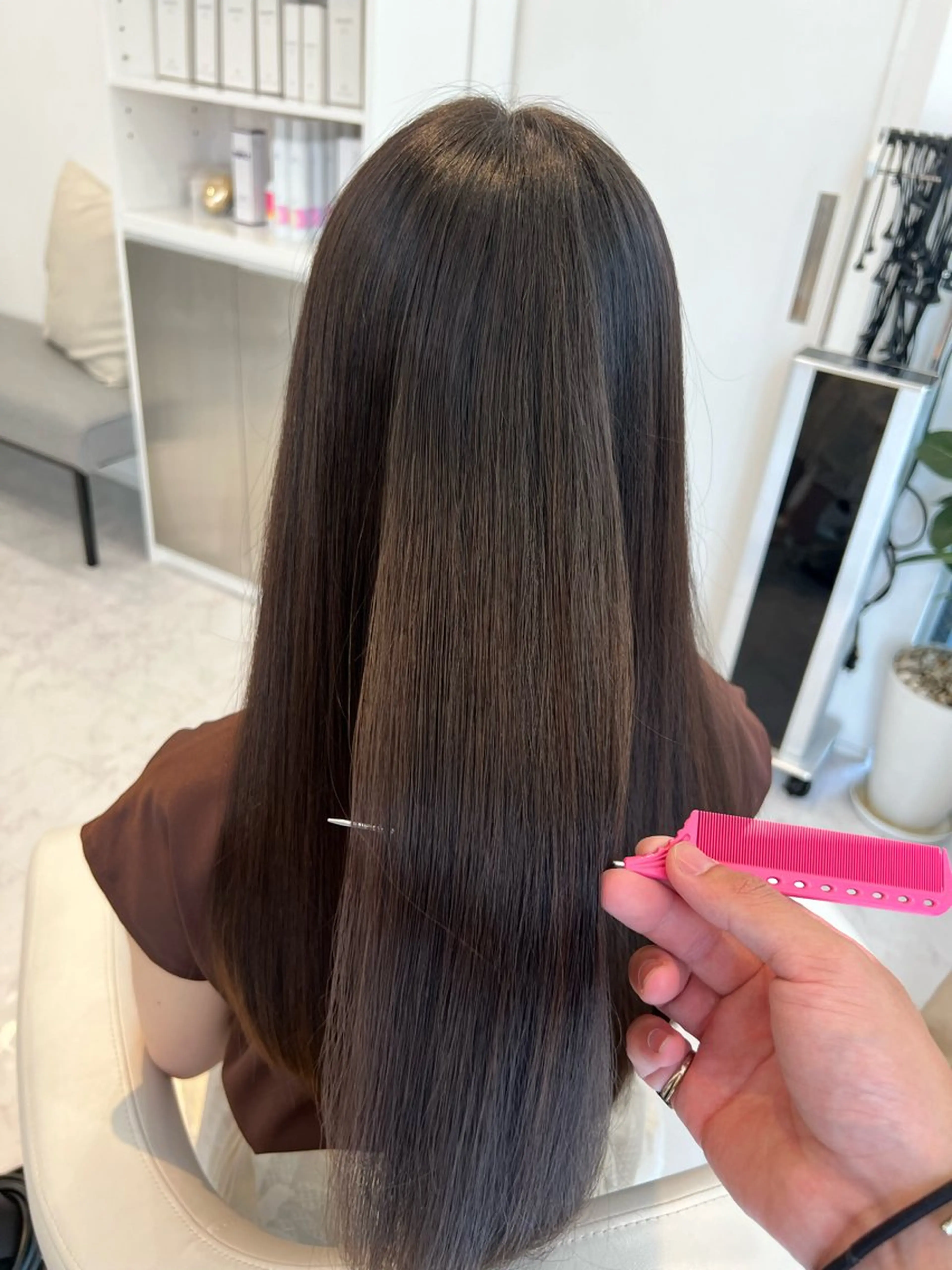 ロング 縮毛矯正 ✨上品可愛い 垢抜けカラー/後藤✨のヘアスタイル