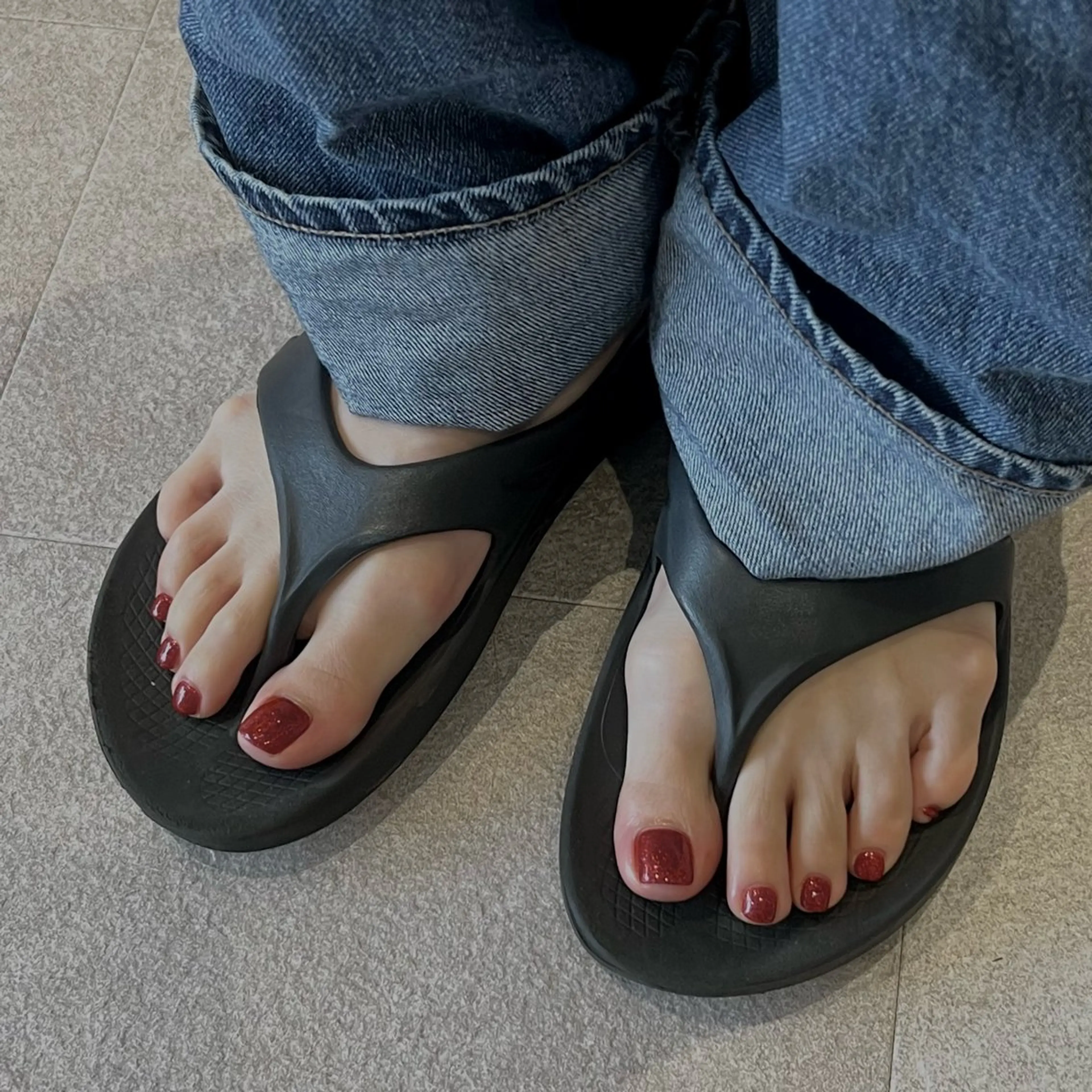 フット ワンカラー⚠️オフなしの写真