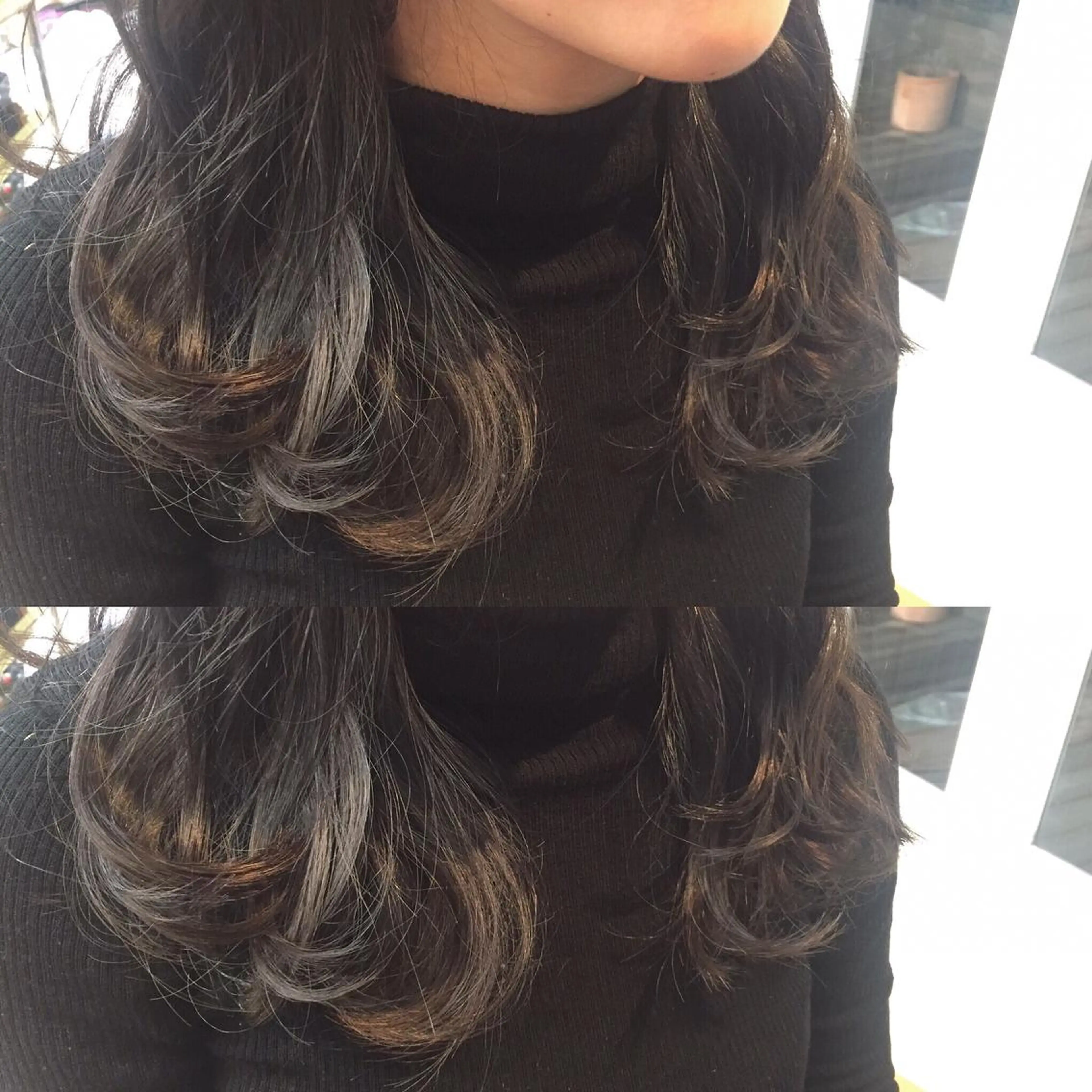 ロング カラー 下川 由貴のヘアスタイル