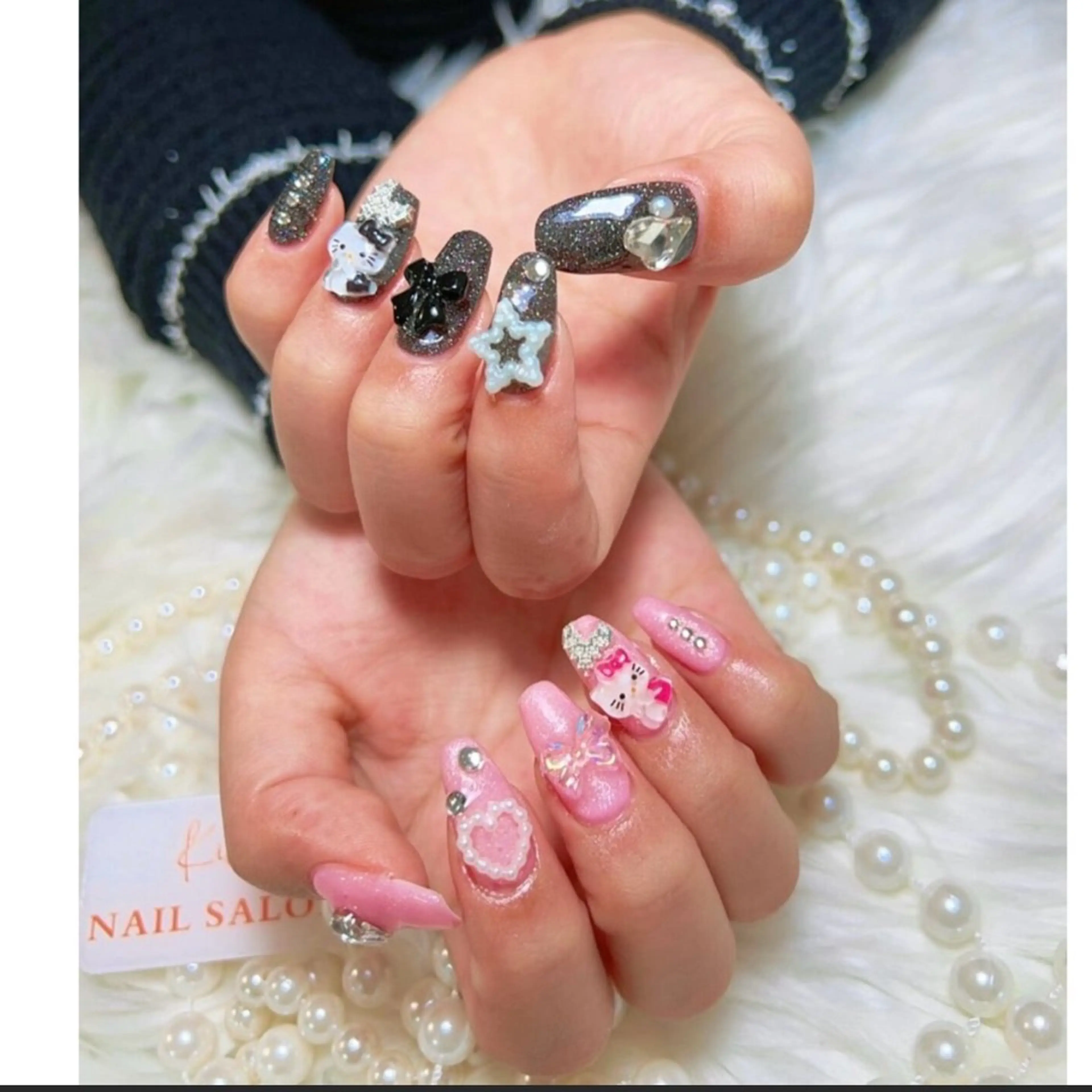 ネイル アートネイル フレンチネイル ジェルネイル グラデーション 韓国ネイル ハンドネイル ハンドケア さくら💮💮 【オフ無料】のネイルデザイン