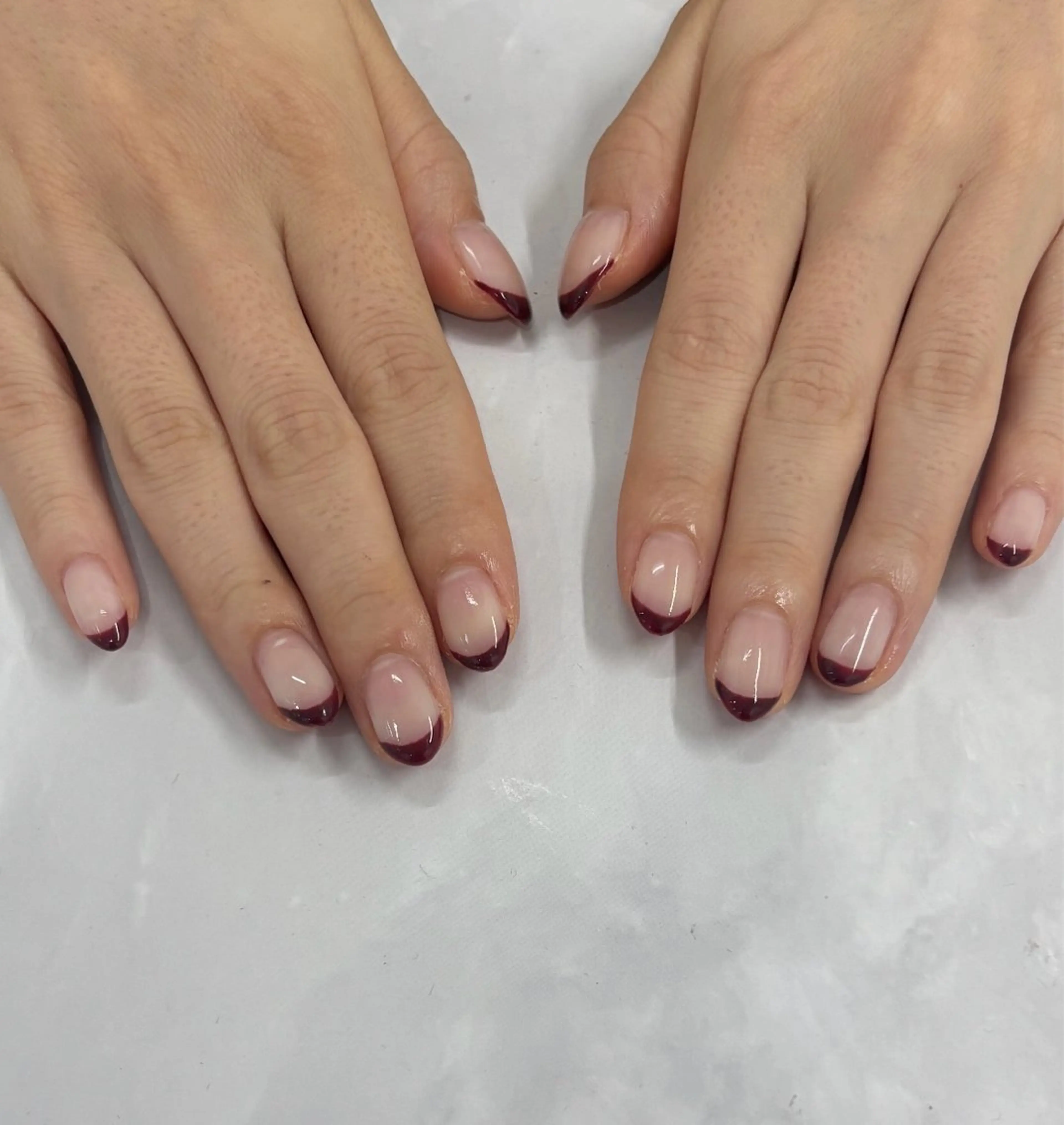 ネイル フレンチネイル ＿white所属・_white 上本町のネイルデザイン