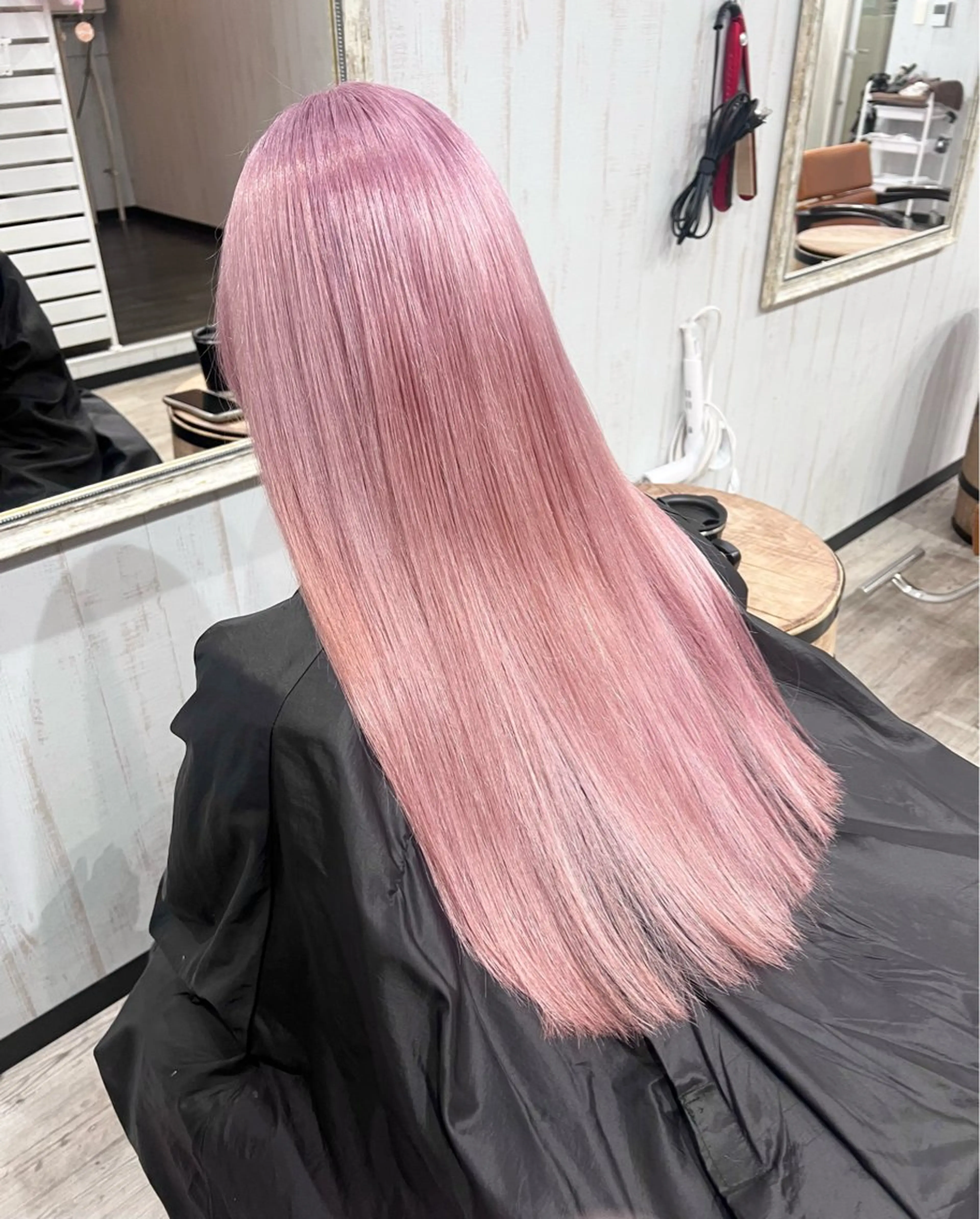 ロング カラー ブリーチ ピンクカラー ヘアカラー トリートメント 艶髪/ハイトーン特化 店長/SHOHEIのヘアスタイル