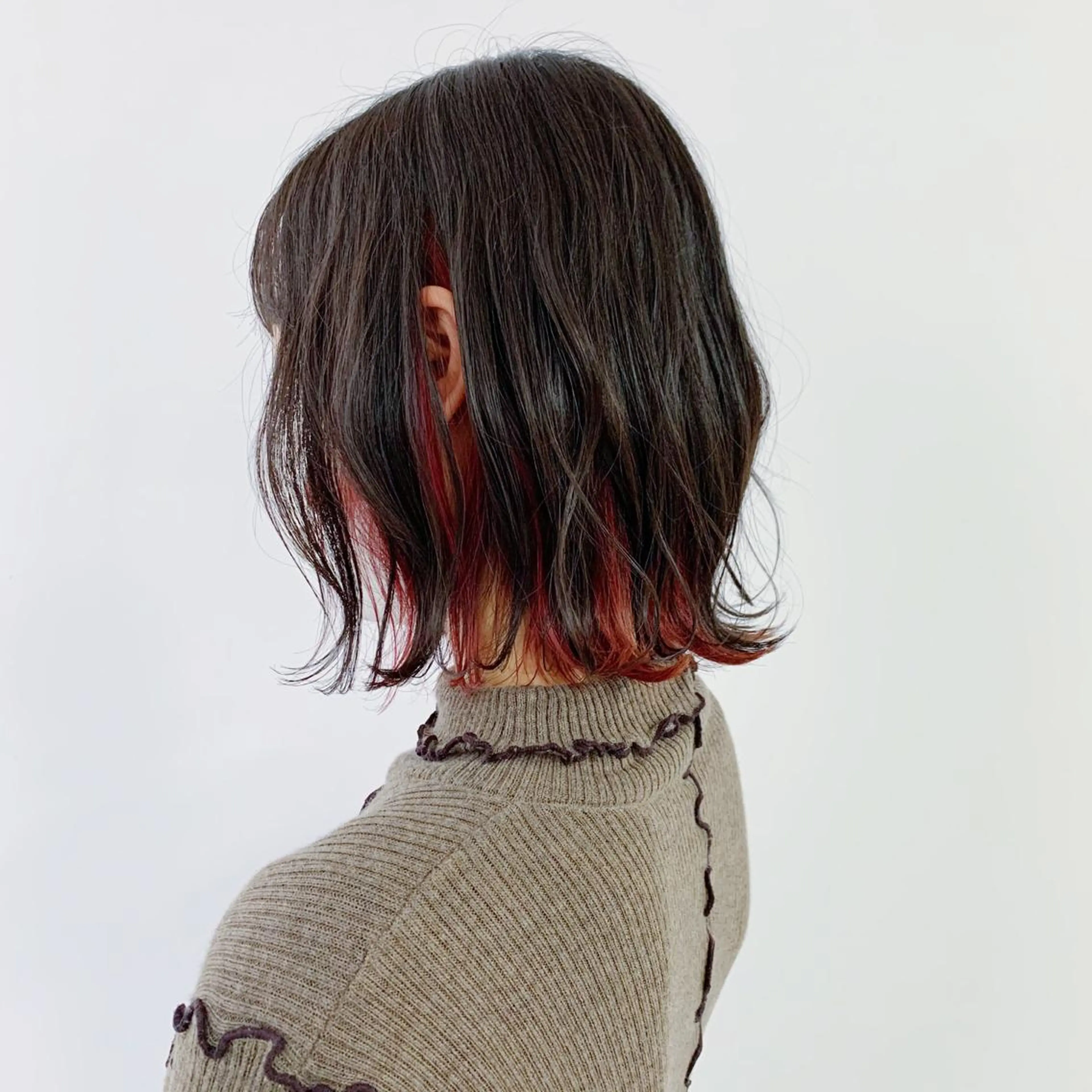 ミディアム カラー ハッシュカット/四条 烏丸/寺本弘樹のヘアスタイル