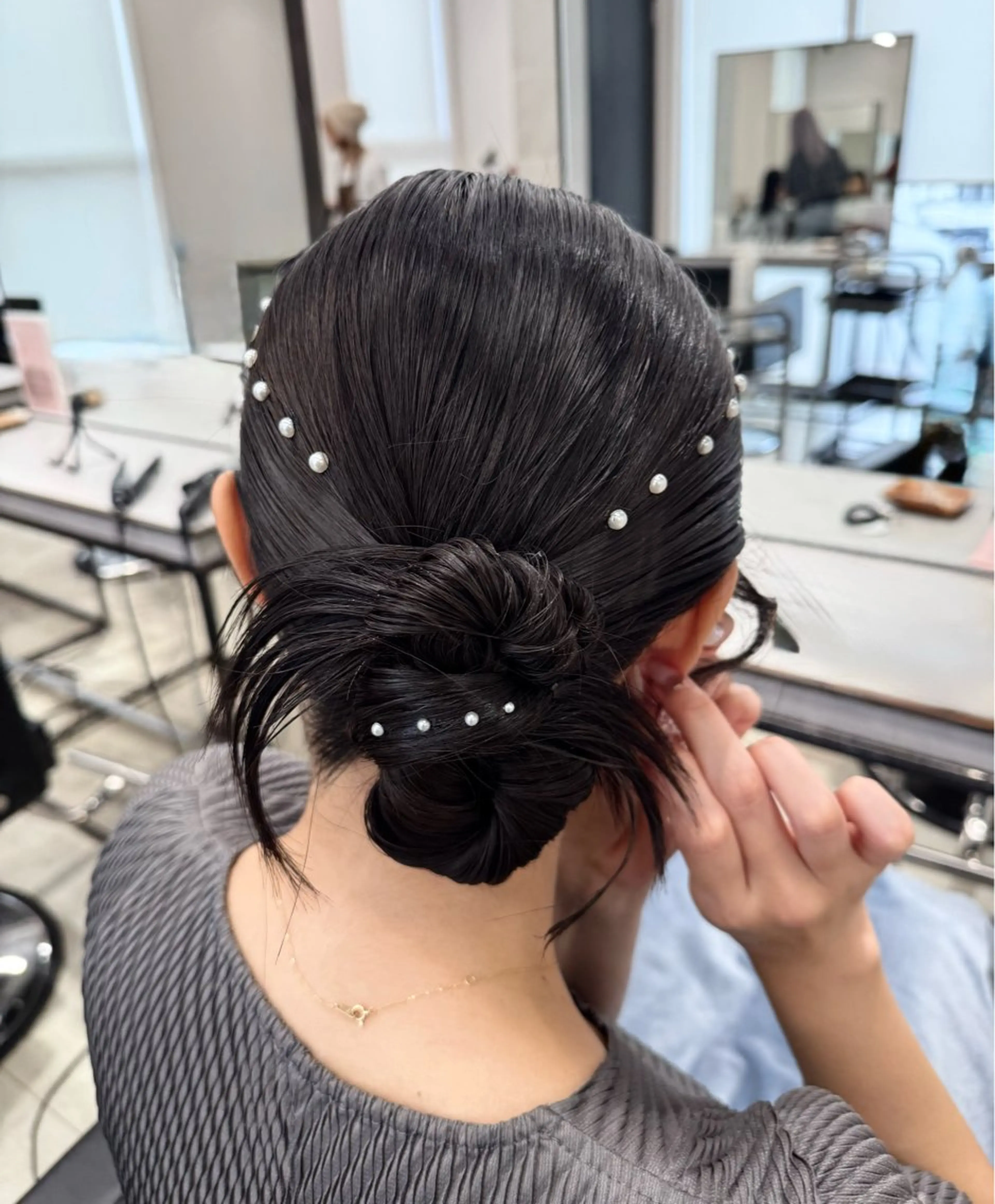 ヘアアレンジ 透明感カラー✨艶髪 制作🌱山根あゆみのヘアスタイル