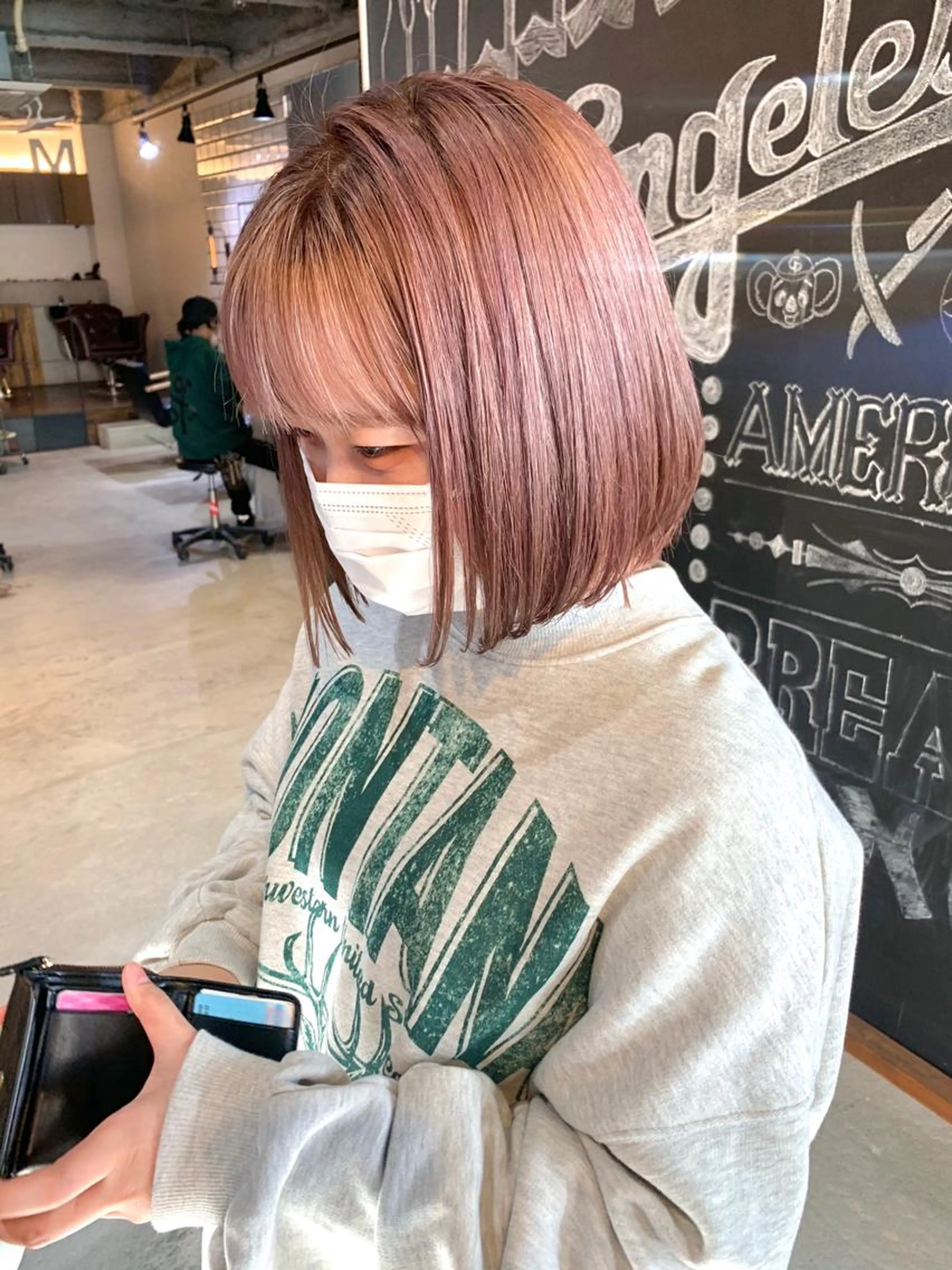 外国人風カラー×3stepトリートメントの写真